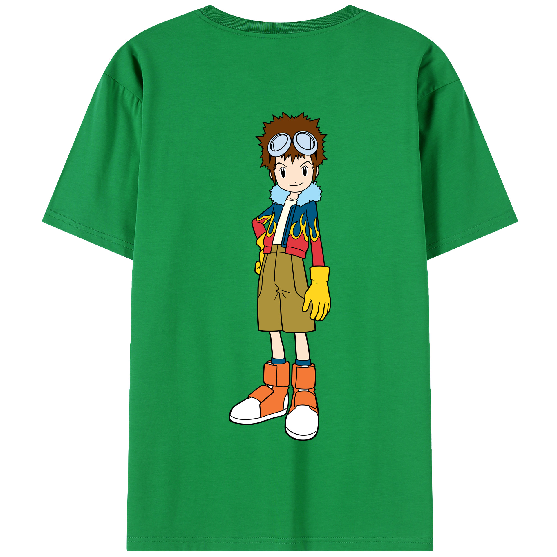 （画像用） Digimon デジタルモンスター/デジモン 綿100％半袖Tシャツ（背面プリント）