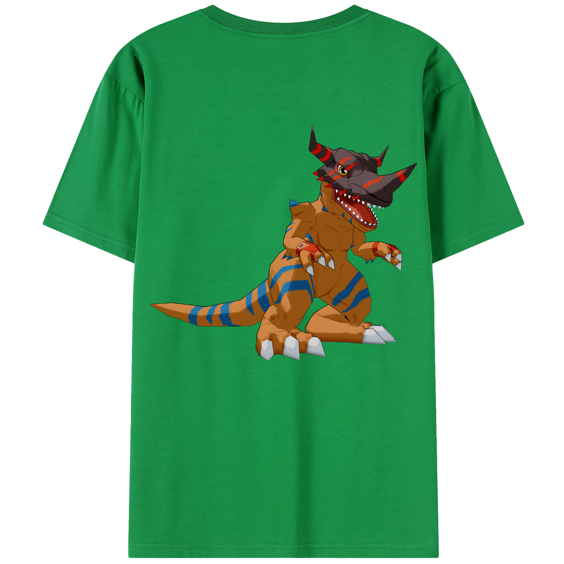 （画像用） Digimon デジタルモンスター/デジモン 綿100％半袖Tシャツ（背面プリント）