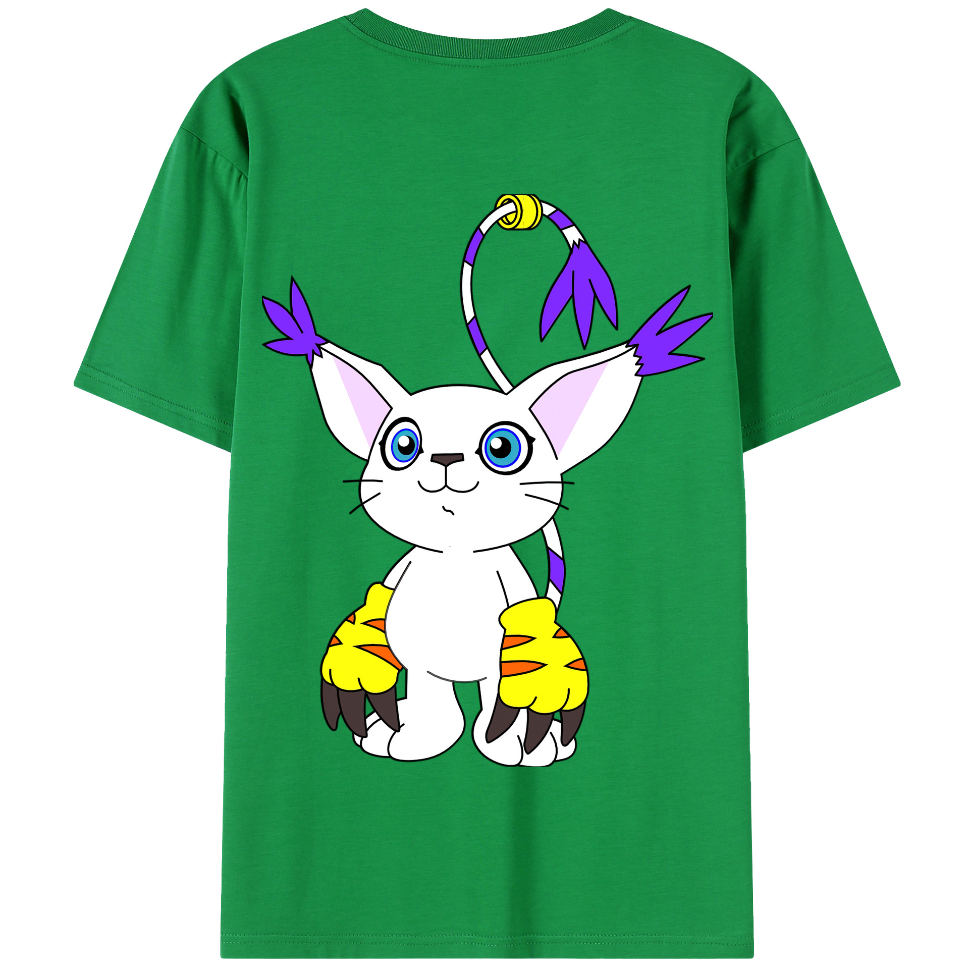 （画像用） Digimon デジタルモンスター/デジモン 綿100％半袖Tシャツ（背面プリント）