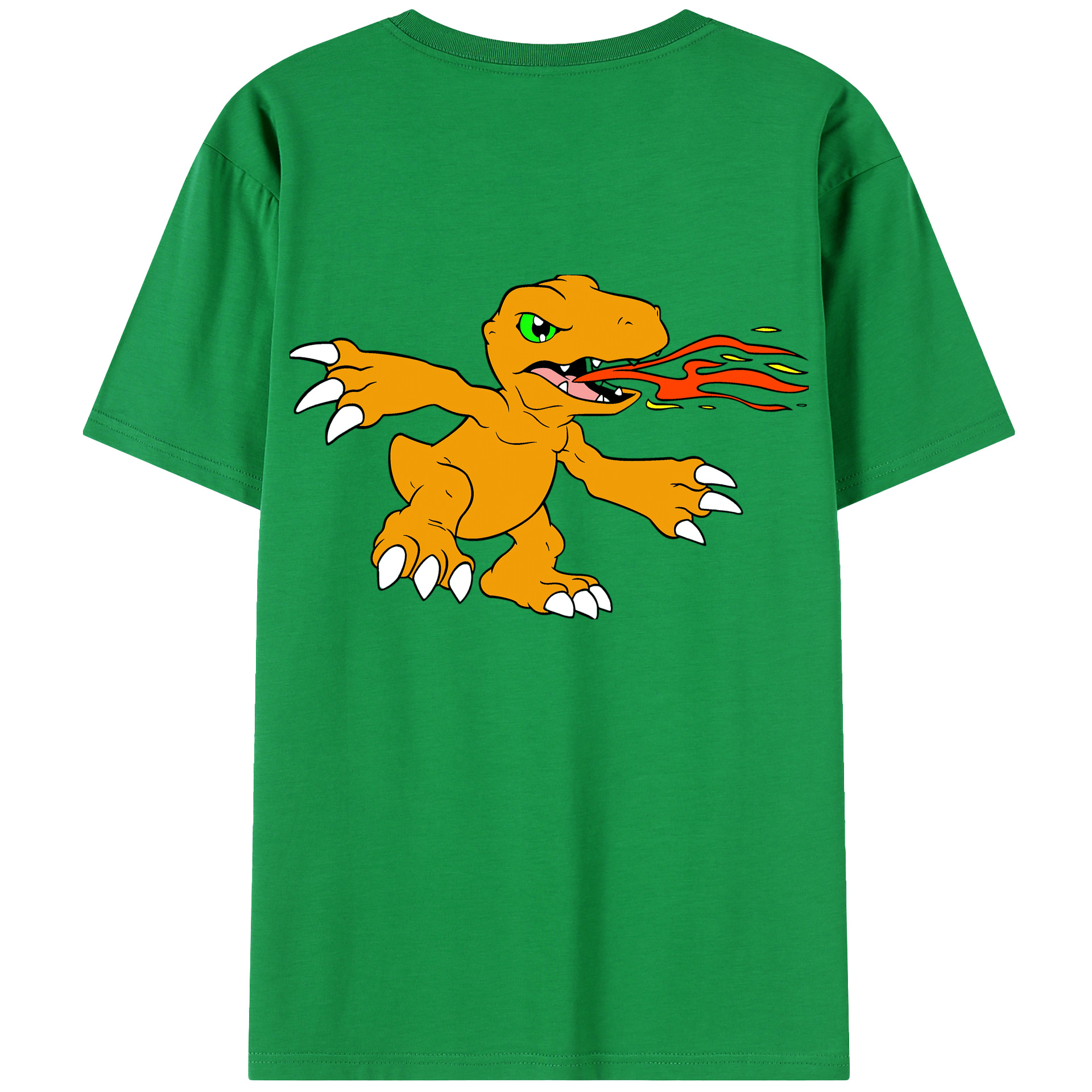 （画像用） Digimon デジタルモンスター/デジモン 綿100％半袖Tシャツ（背面プリント）