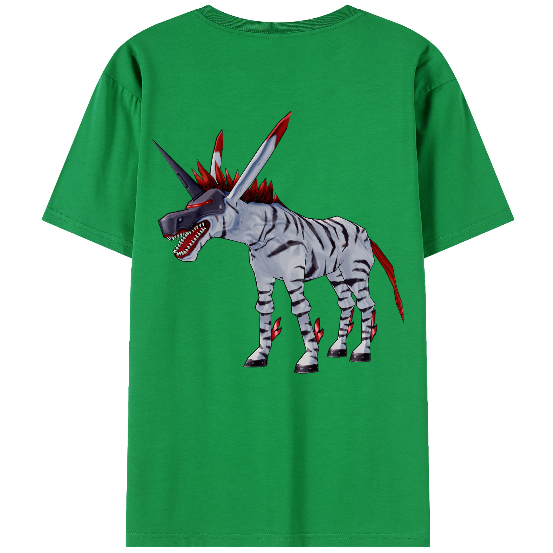 （画像用） Digimon デジタルモンスター/デジモン 綿100％半袖Tシャツ（背面プリント）