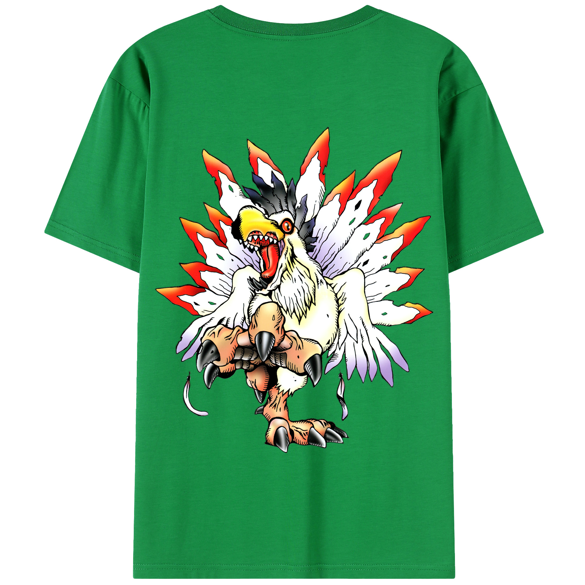 （画像用） Digimon デジタルモンスター/デジモン 綿100％半袖Tシャツ（背面プリント）