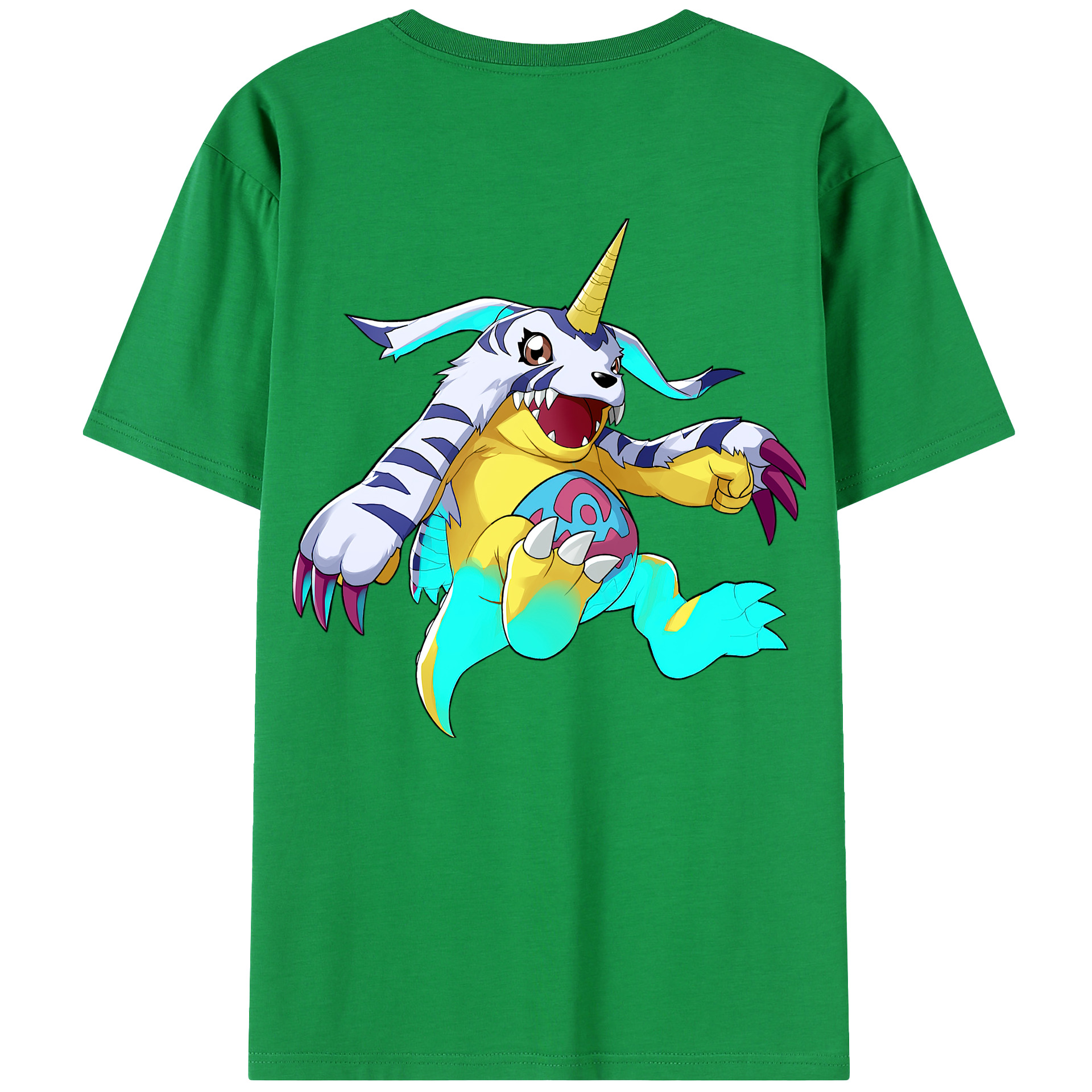 （画像用） Digimon デジタルモンスター/デジモン 綿100％半袖Tシャツ（背面プリント）