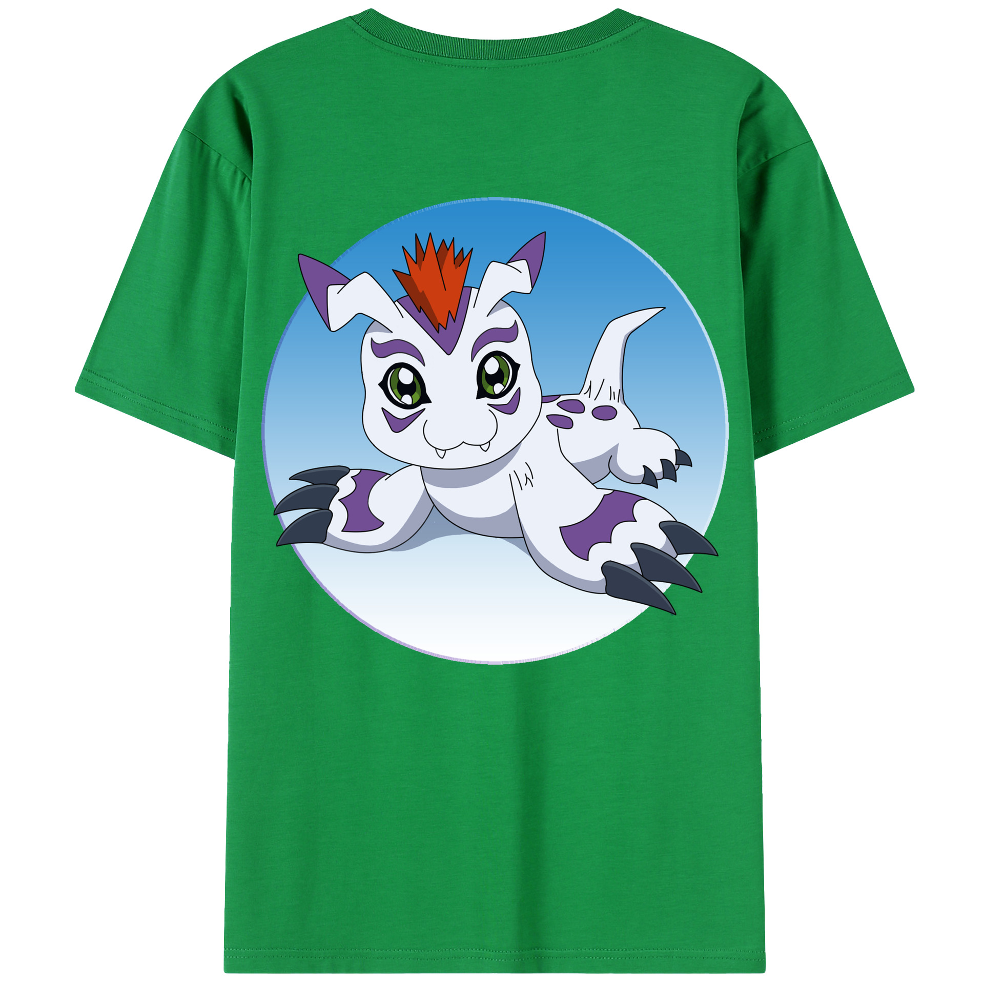 （画像用） Digimon デジタルモンスター/デジモン 綿100％半袖Tシャツ（背面プリント）