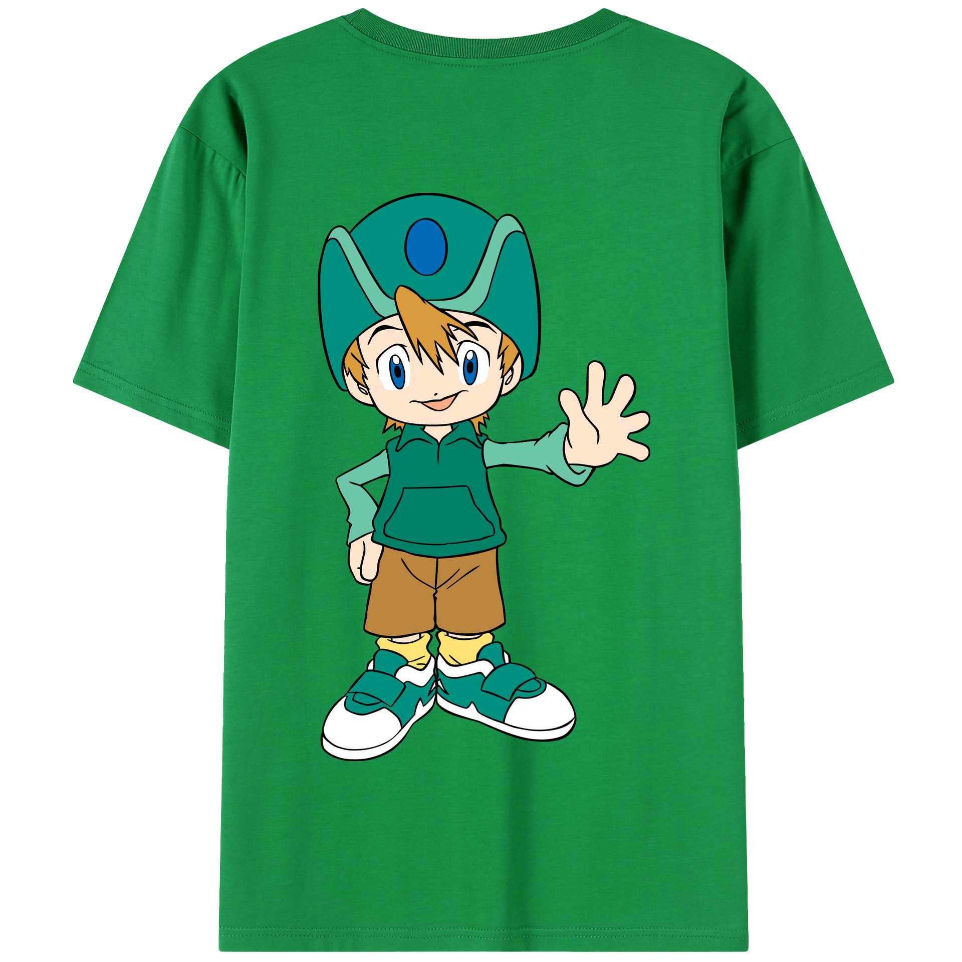 （画像用） Digimon デジタルモンスター/デジモン 綿100％半袖Tシャツ（背面プリント）
