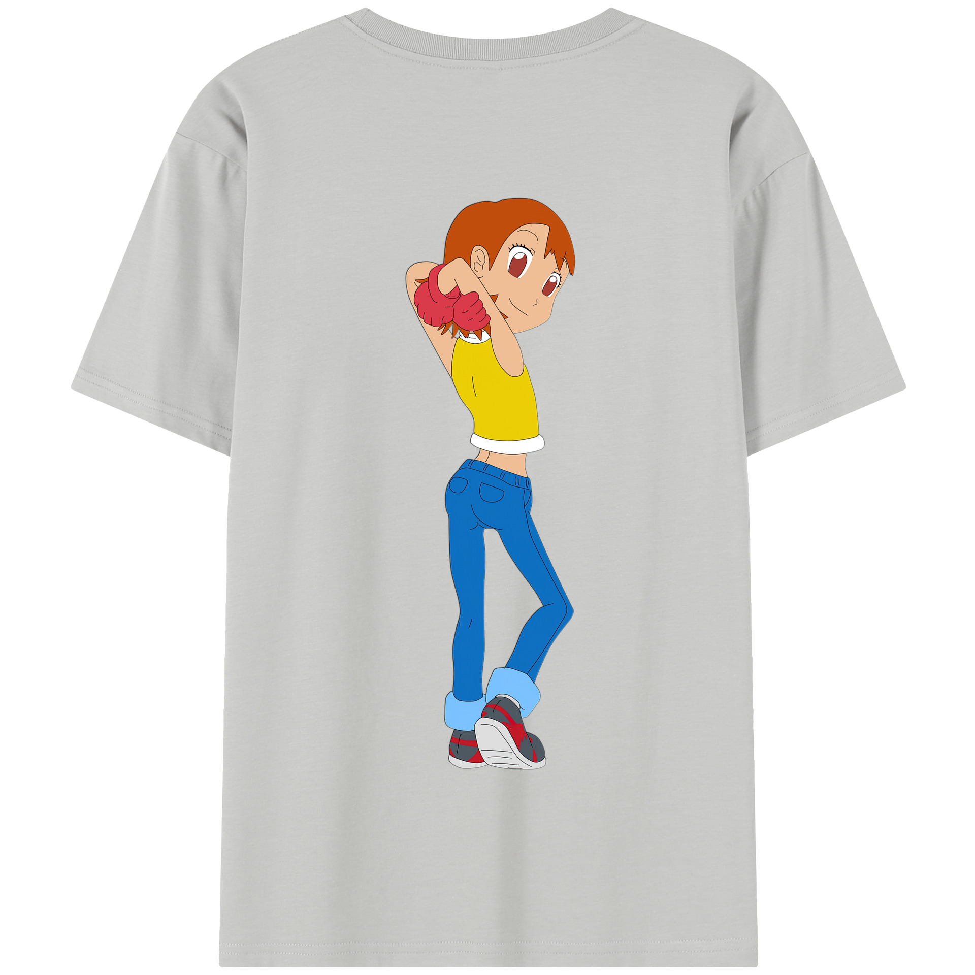 （画像用） Digimon デジタルモンスター/デジモン 綿100％半袖Tシャツ（背面プリント）