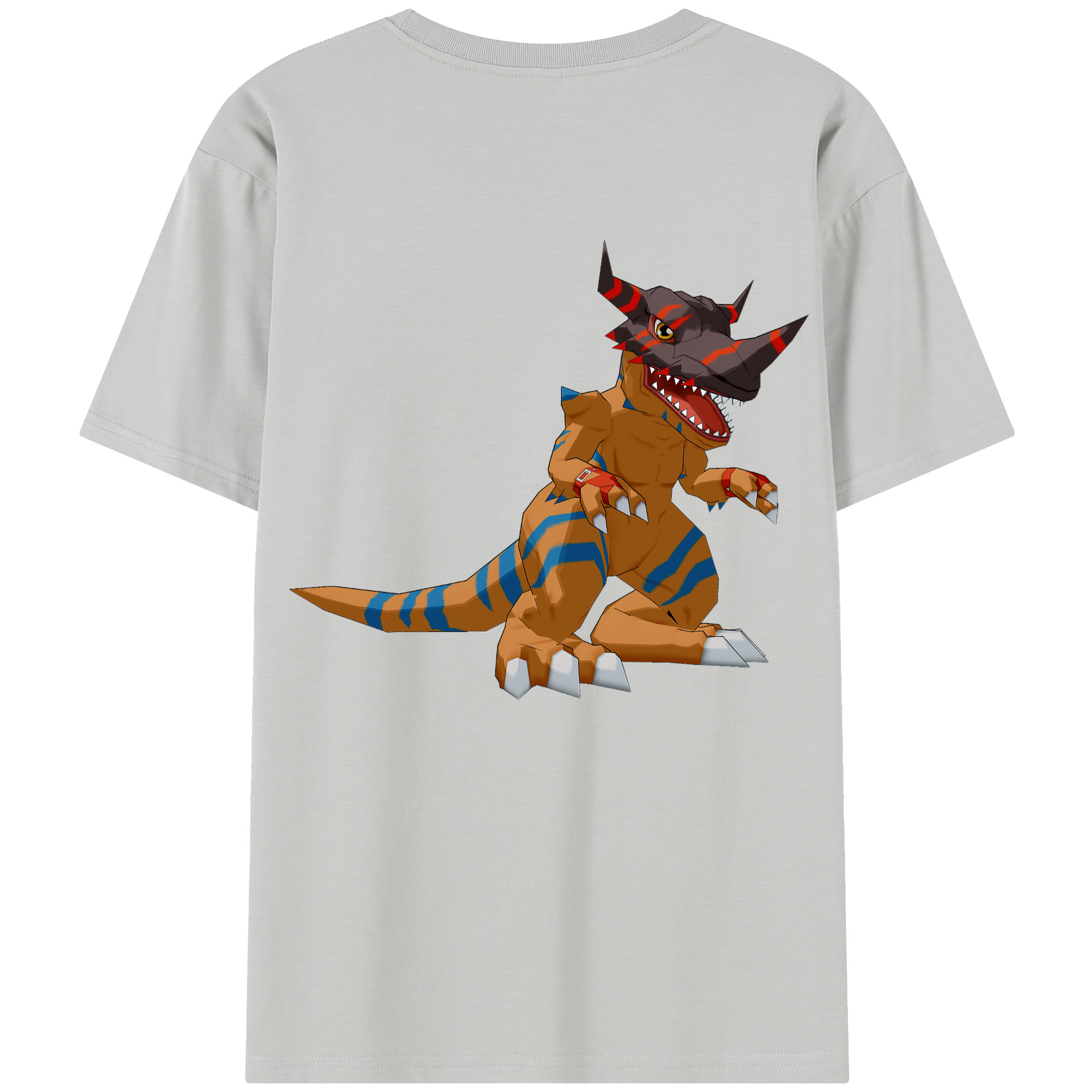 （画像用） Digimon デジタルモンスター/デジモン 綿100％半袖Tシャツ（背面プリント）