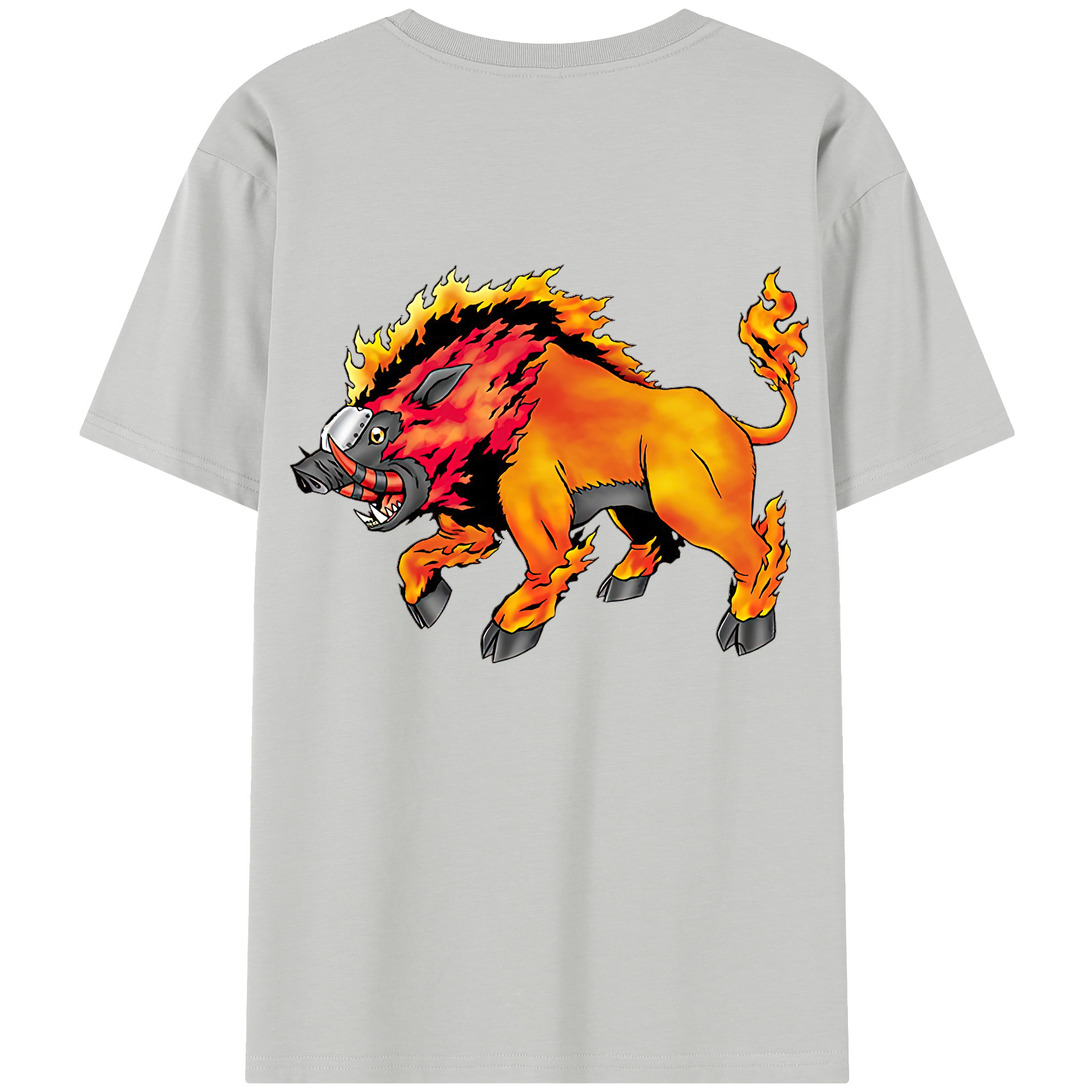 （画像用） Digimon デジタルモンスター/デジモン 綿100％半袖Tシャツ（背面プリント）