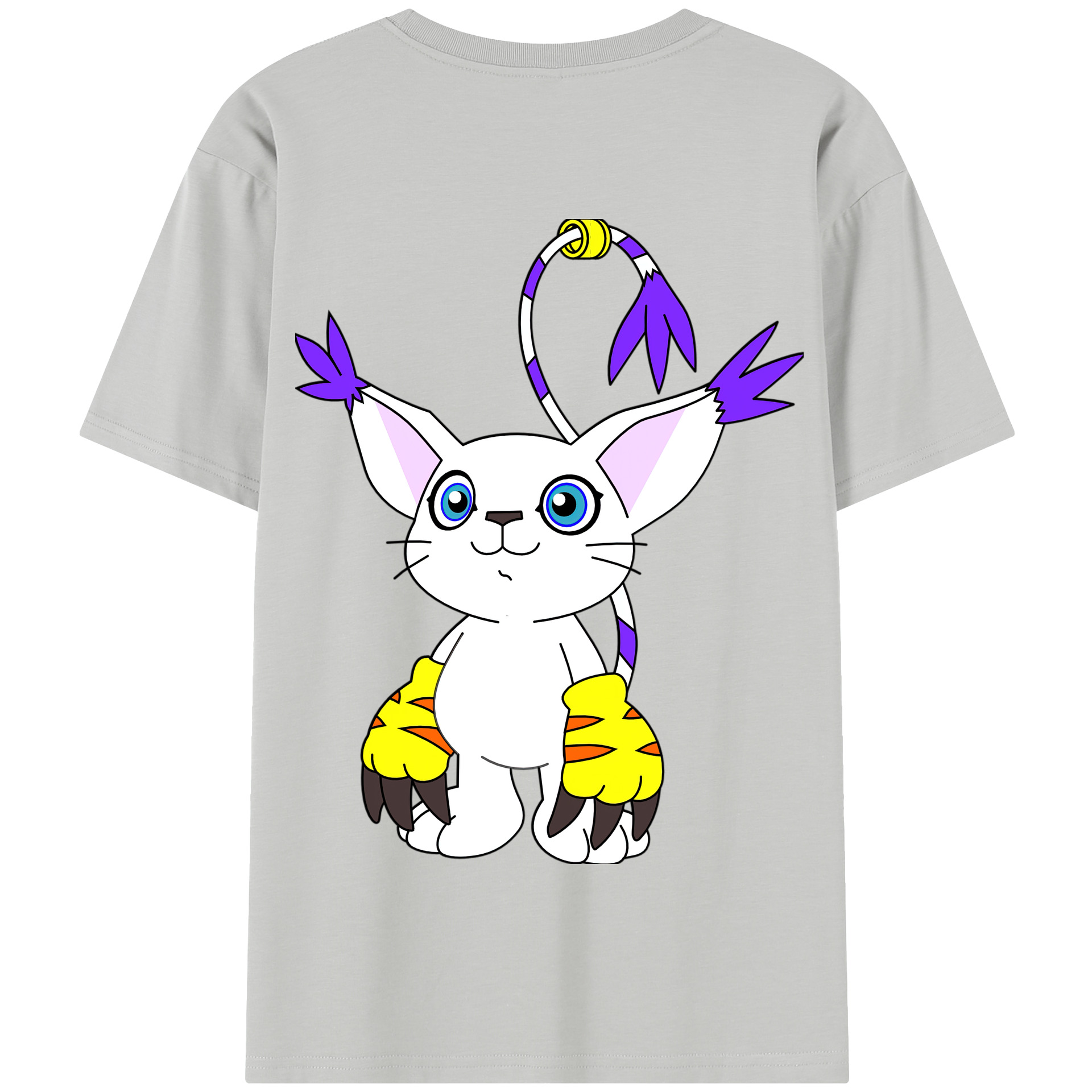（画像用） Digimon デジタルモンスター/デジモン 綿100％半袖Tシャツ（背面プリント）