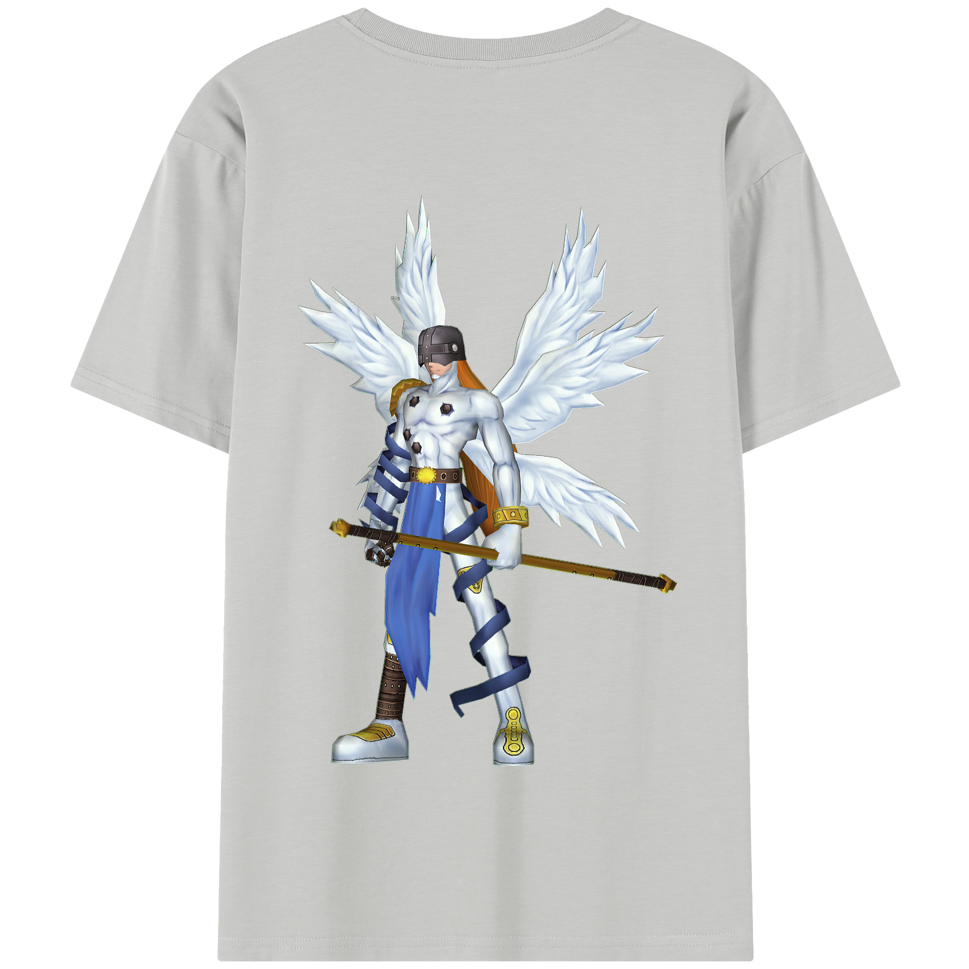 （画像用） Digimon デジタルモンスター/デジモン 綿100％半袖Tシャツ（背面プリント）