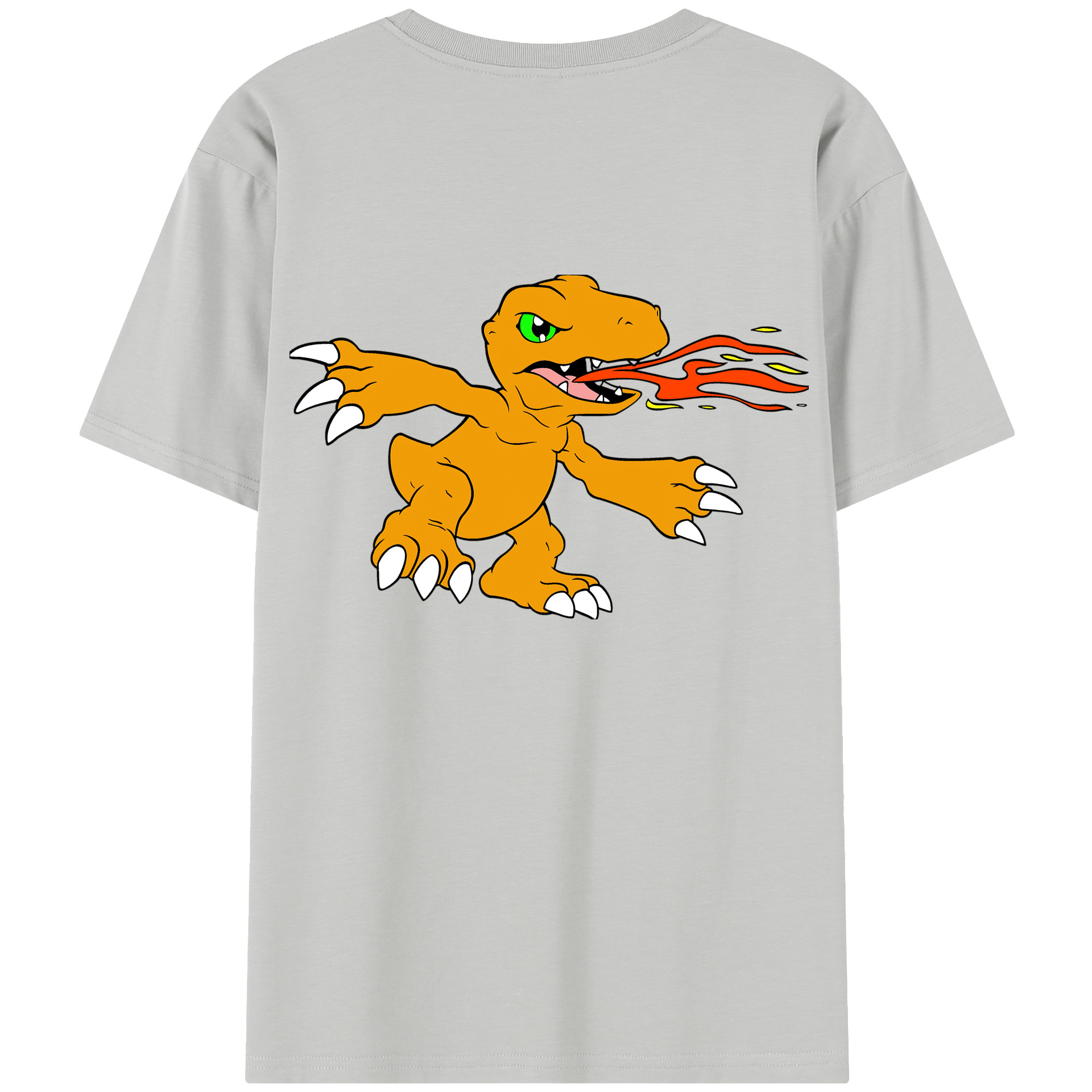 （画像用） Digimon デジタルモンスター/デジモン 綿100％半袖Tシャツ（背面プリント）