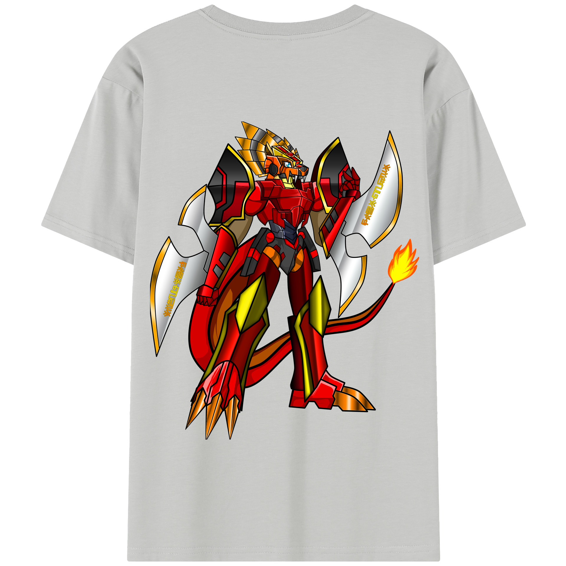 （画像用） Digimon デジタルモンスター/デジモン 綿100％半袖Tシャツ（背面プリント）