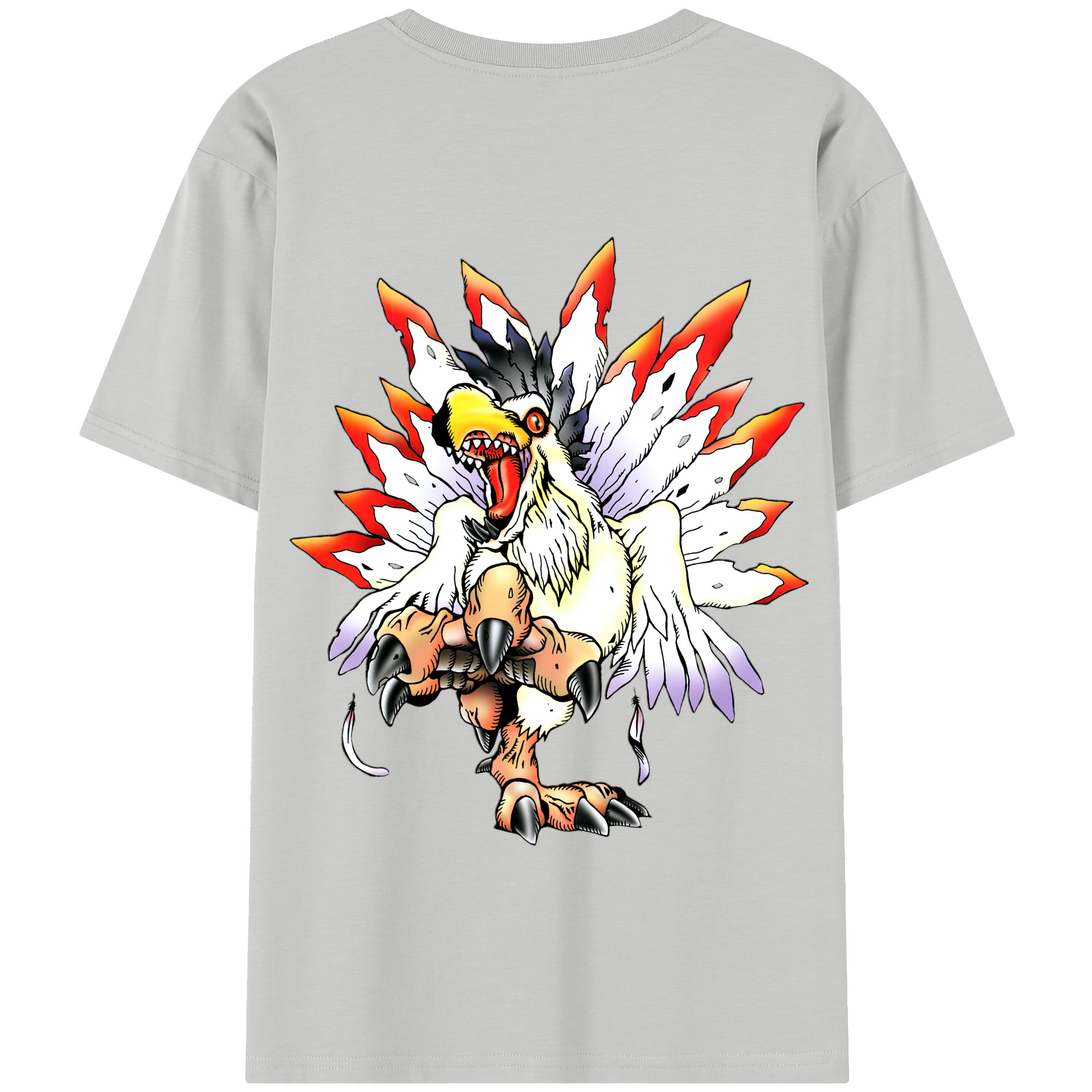（画像用） Digimon デジタルモンスター/デジモン 綿100％半袖Tシャツ（背面プリント）