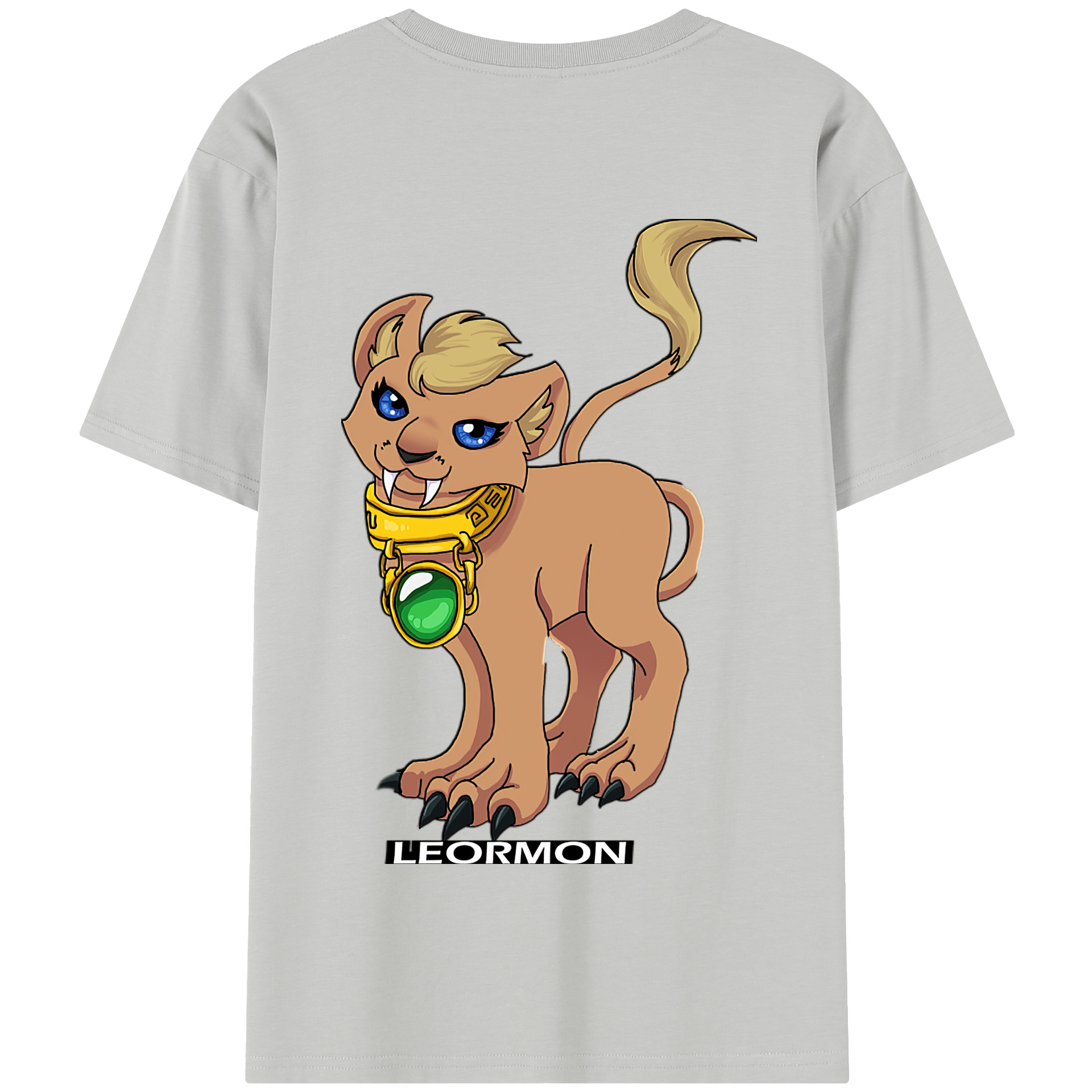 （画像用） Digimon デジタルモンスター/デジモン 綿100％半袖Tシャツ（背面プリント）