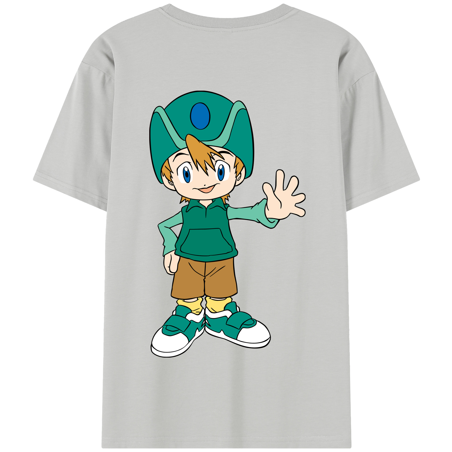 （画像用） Digimon デジタルモンスター/デジモン 綿100％半袖Tシャツ（背面プリント）