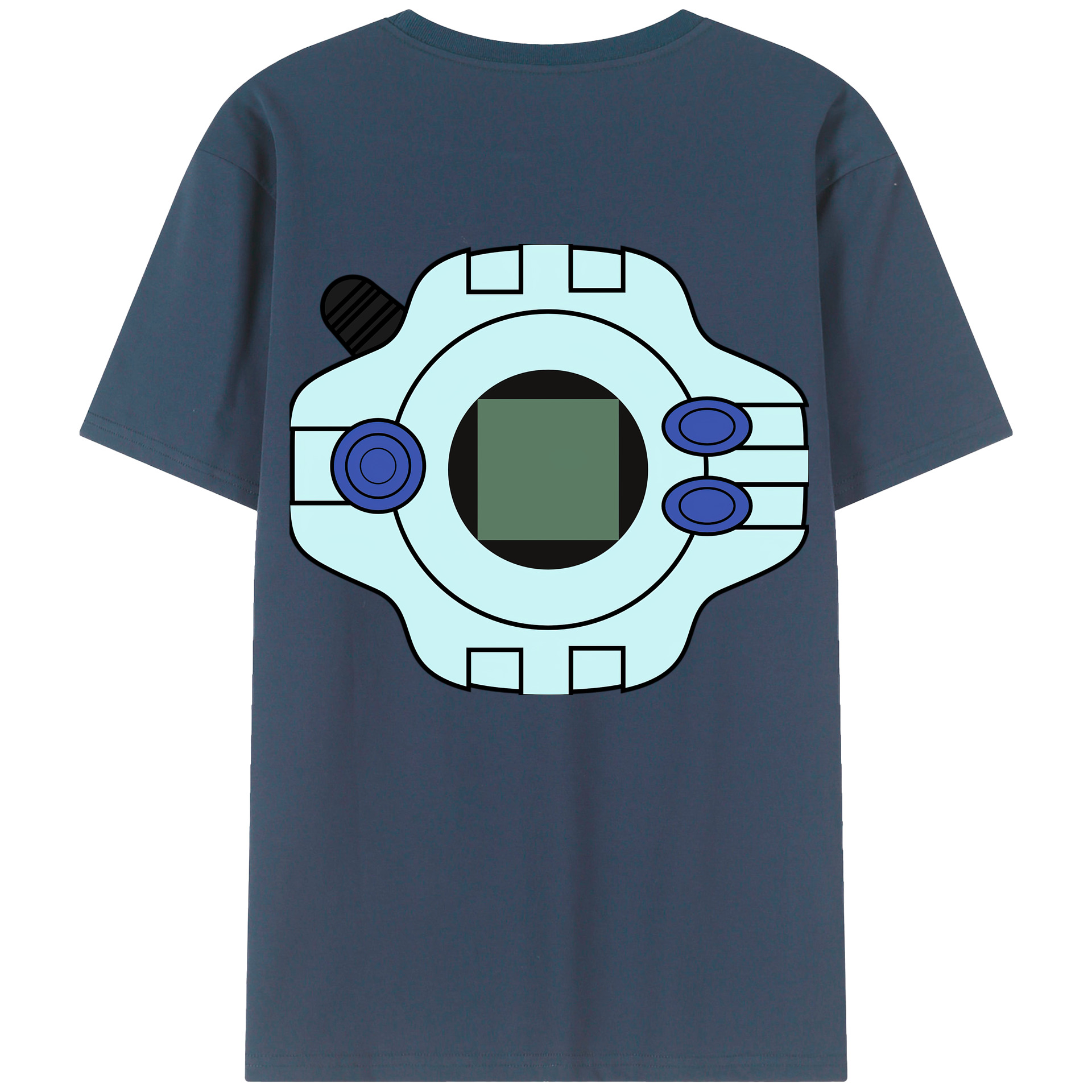 （画像用） Digimon デジタルモンスター/デジモン 綿100％半袖Tシャツ（背面プリント）