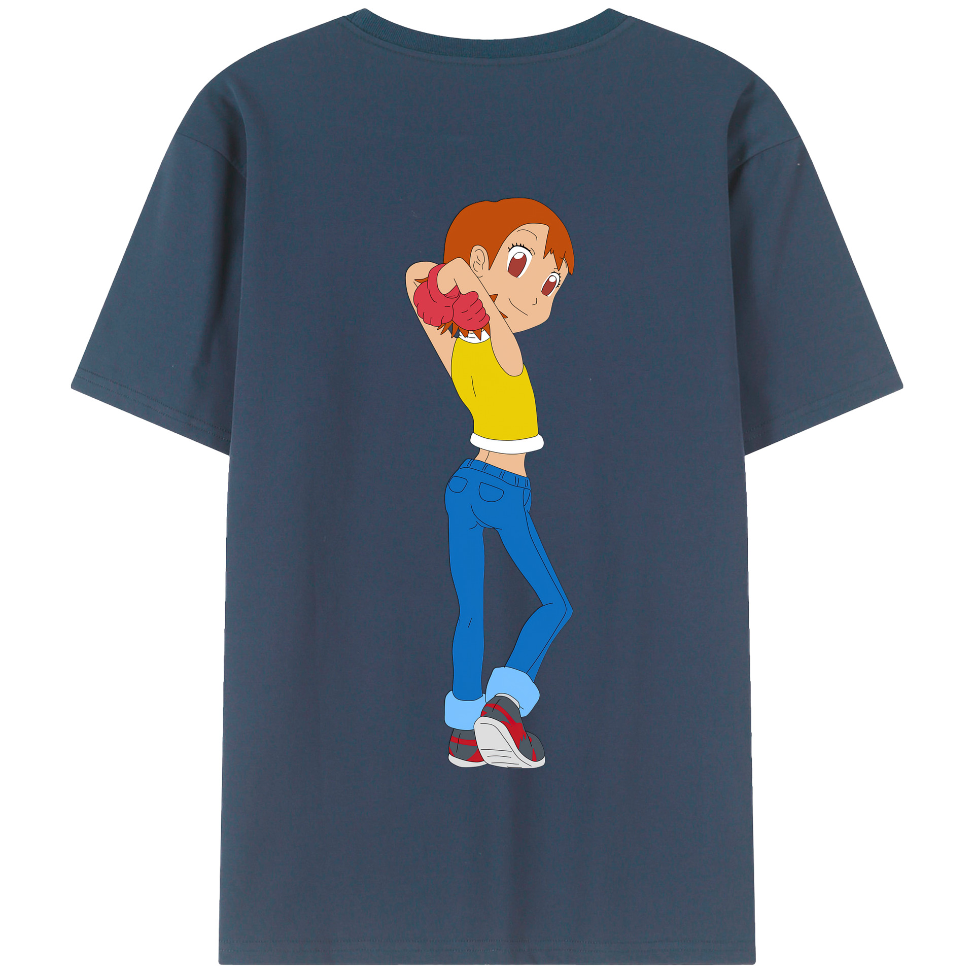 （画像用） Digimon デジタルモンスター/デジモン 綿100％半袖Tシャツ（背面プリント）