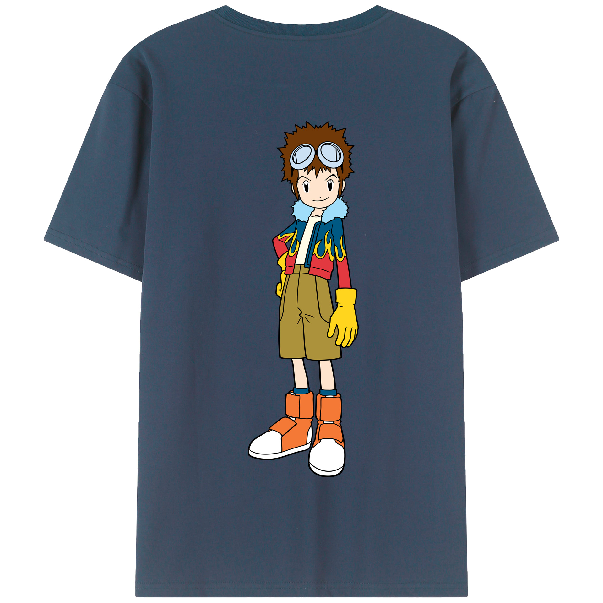（画像用） Digimon デジタルモンスター/デジモン 綿100％半袖Tシャツ（背面プリント）