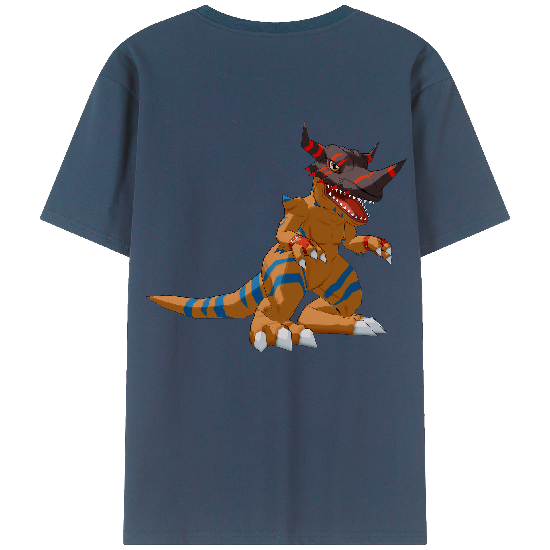 （画像用） Digimon デジタルモンスター/デジモン 綿100％半袖Tシャツ（背面プリント）