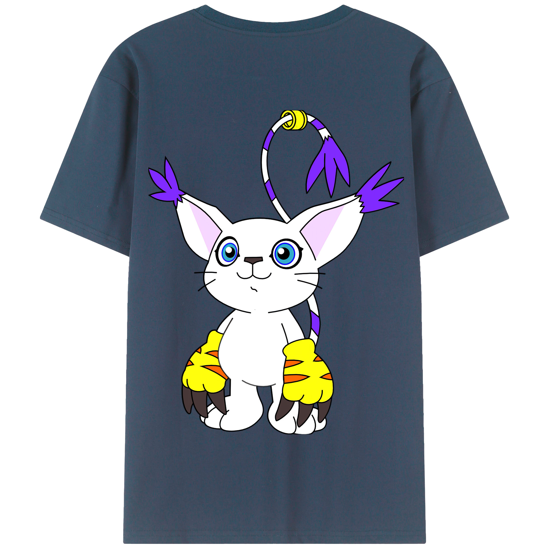 （画像用） Digimon デジタルモンスター/デジモン 綿100％半袖Tシャツ（背面プリント）