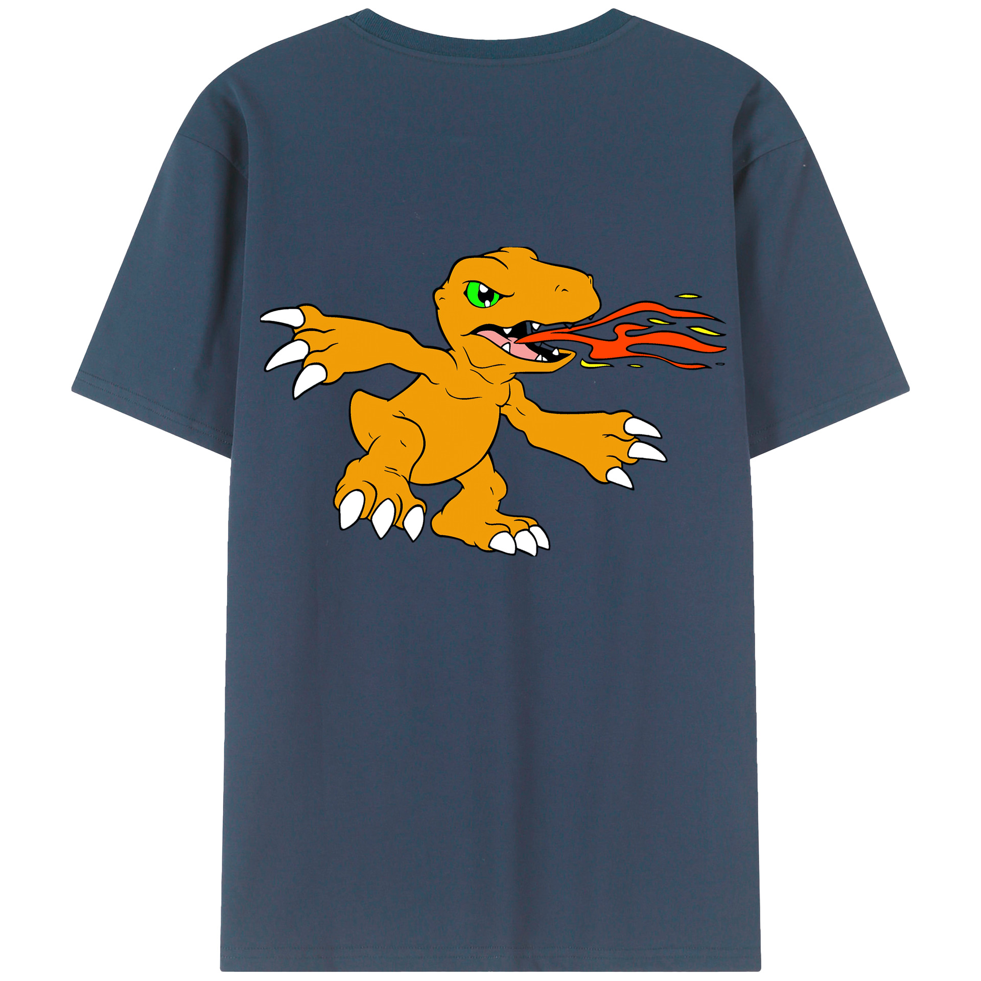 （画像用） Digimon デジタルモンスター/デジモン 綿100％半袖Tシャツ（背面プリント）
