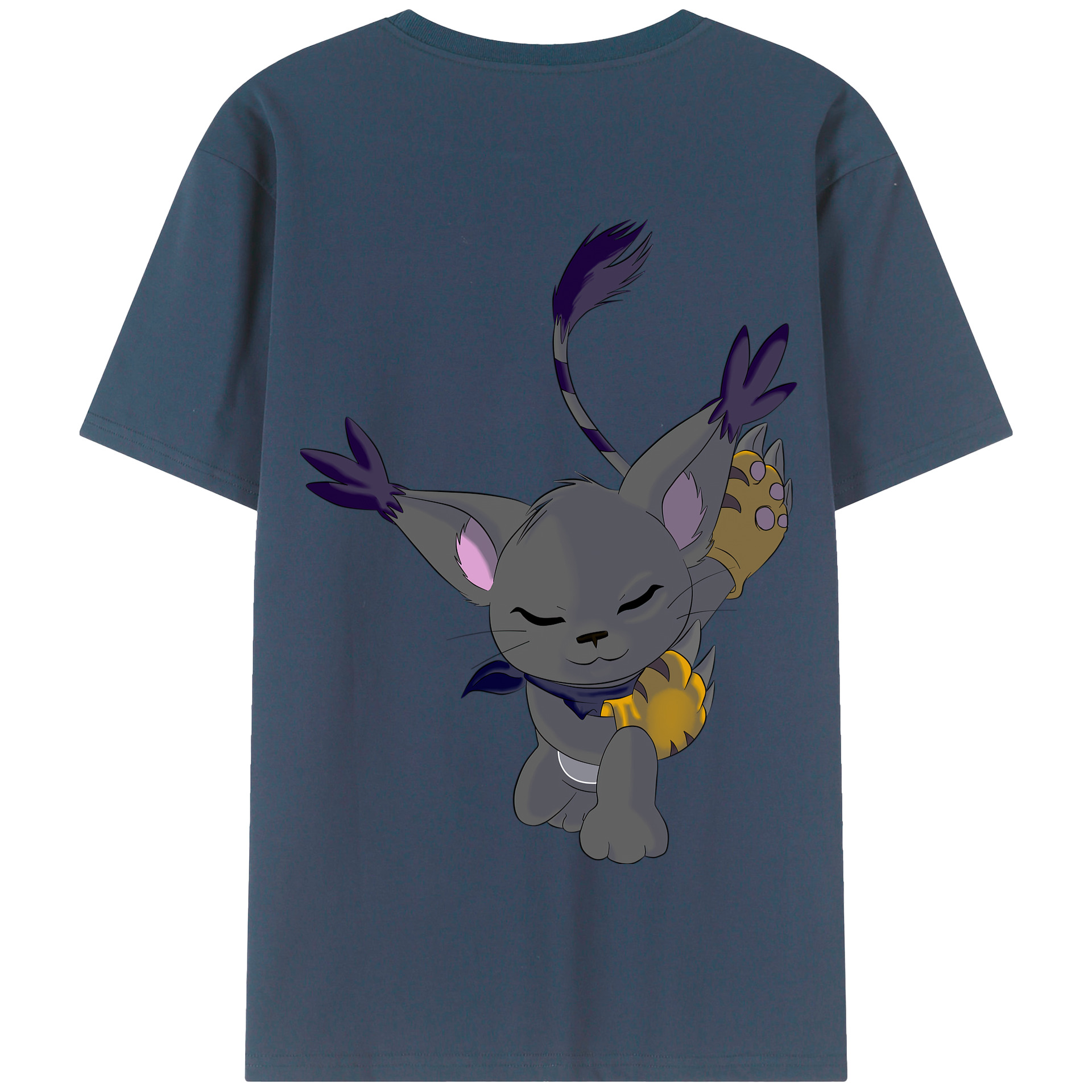 （画像用） Digimon デジタルモンスター/デジモン 綿100％半袖Tシャツ（背面プリント）