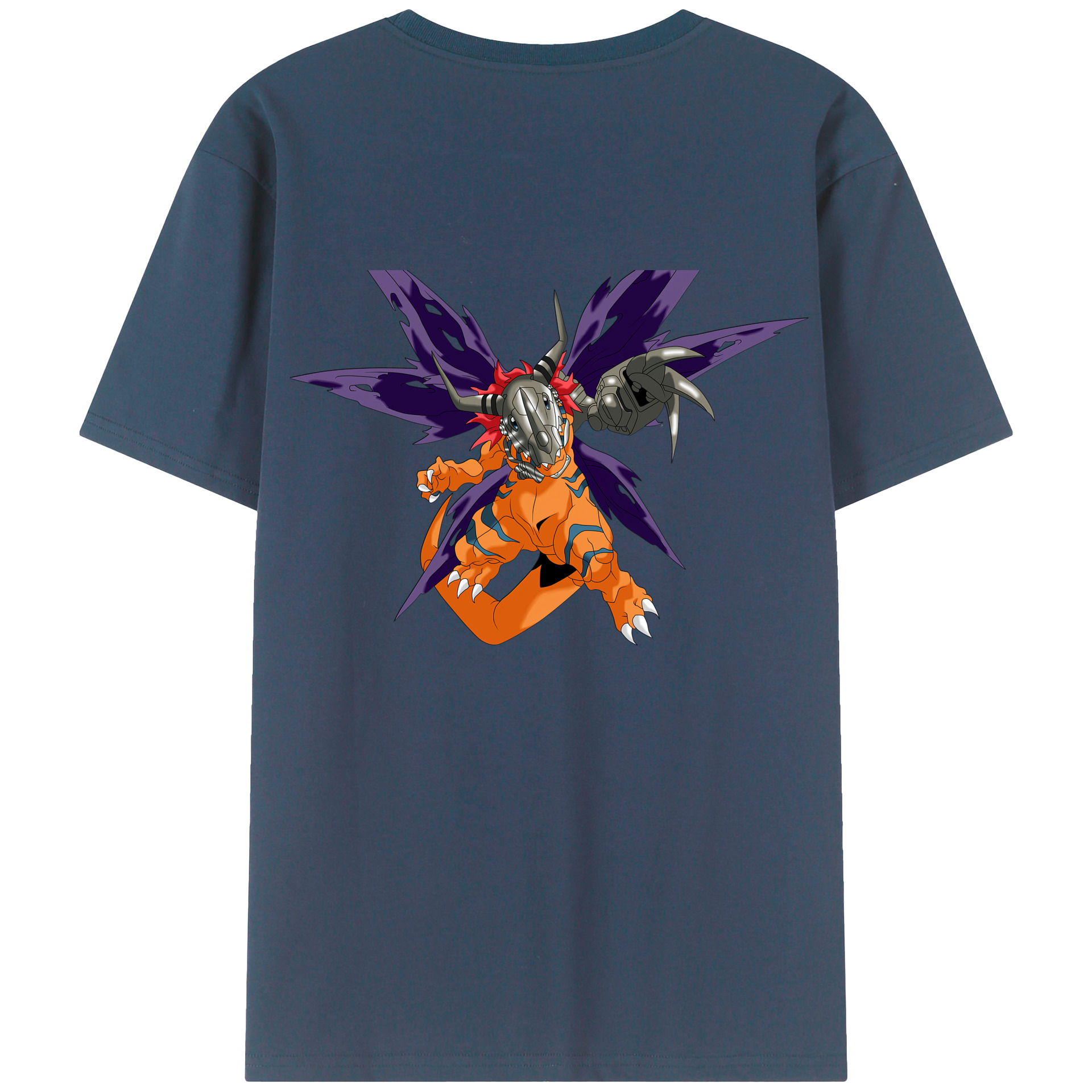 （画像用） Digimon デジタルモンスター/デジモン 綿100％半袖Tシャツ（背面プリント）