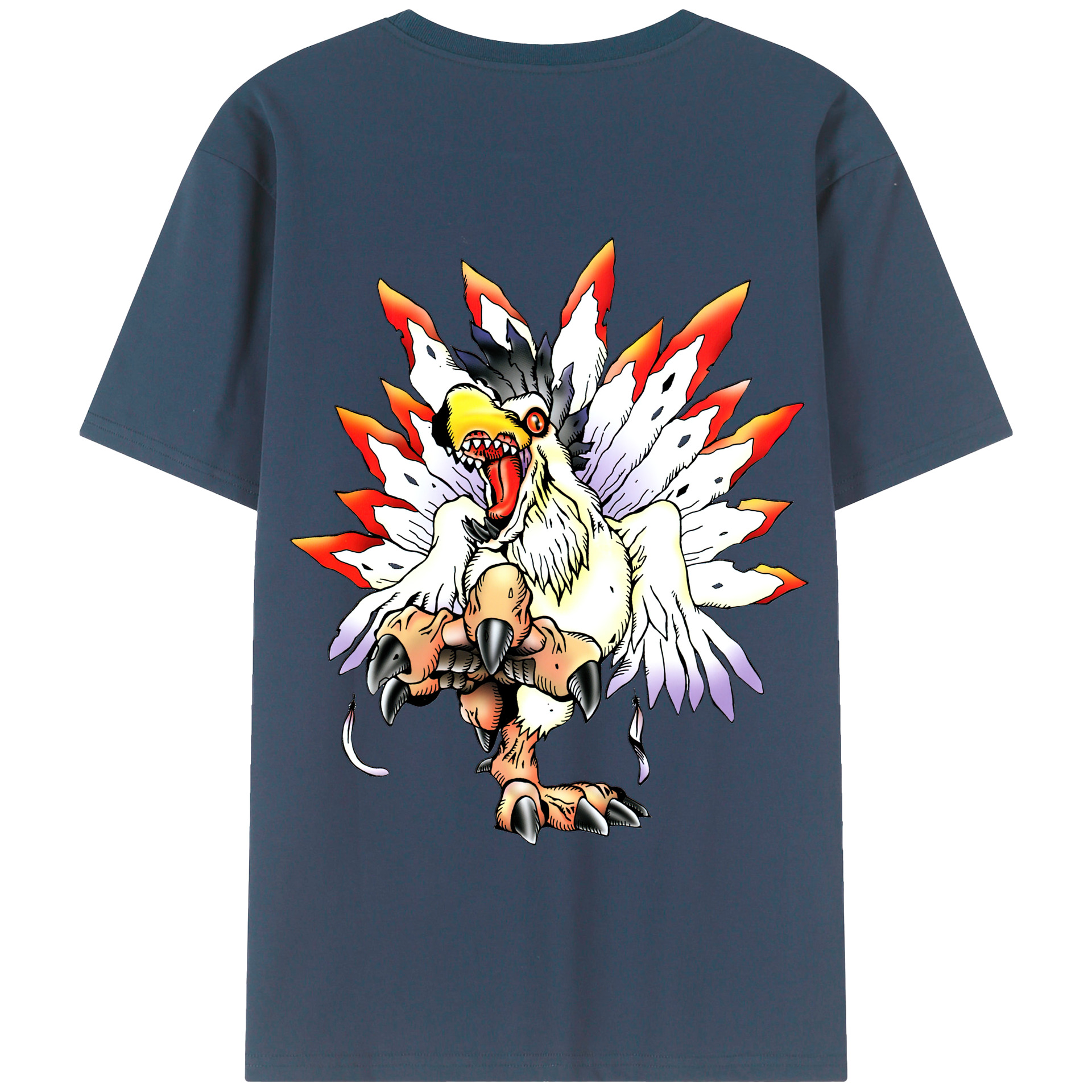 （画像用） Digimon デジタルモンスター/デジモン 綿100％半袖Tシャツ（背面プリント）