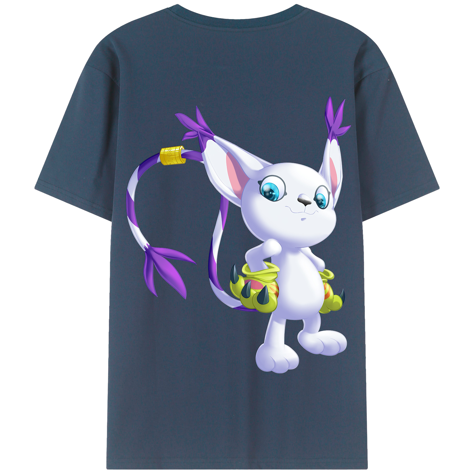 （画像用） Digimon デジタルモンスター/デジモン 綿100％半袖Tシャツ（背面プリント）