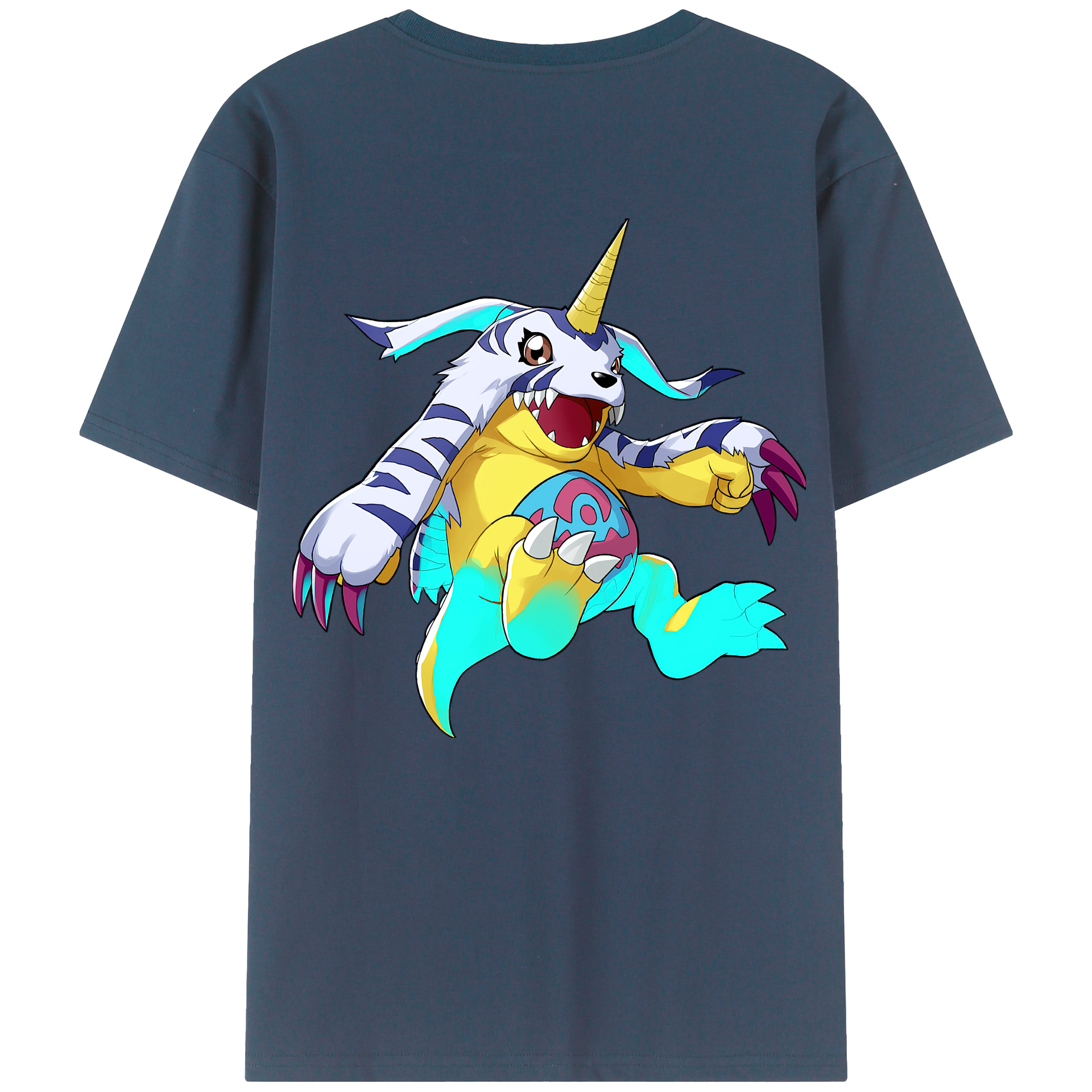 （画像用） Digimon デジタルモンスター/デジモン 綿100％半袖Tシャツ（背面プリント）