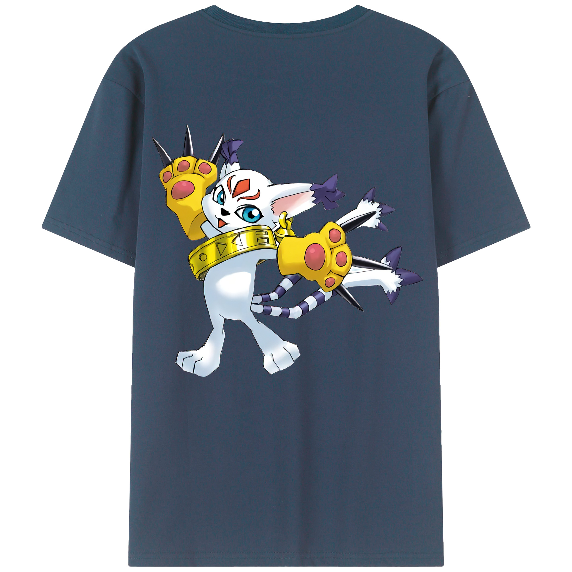 （画像用） Digimon デジタルモンスター/デジモン 綿100％半袖Tシャツ（背面プリント）