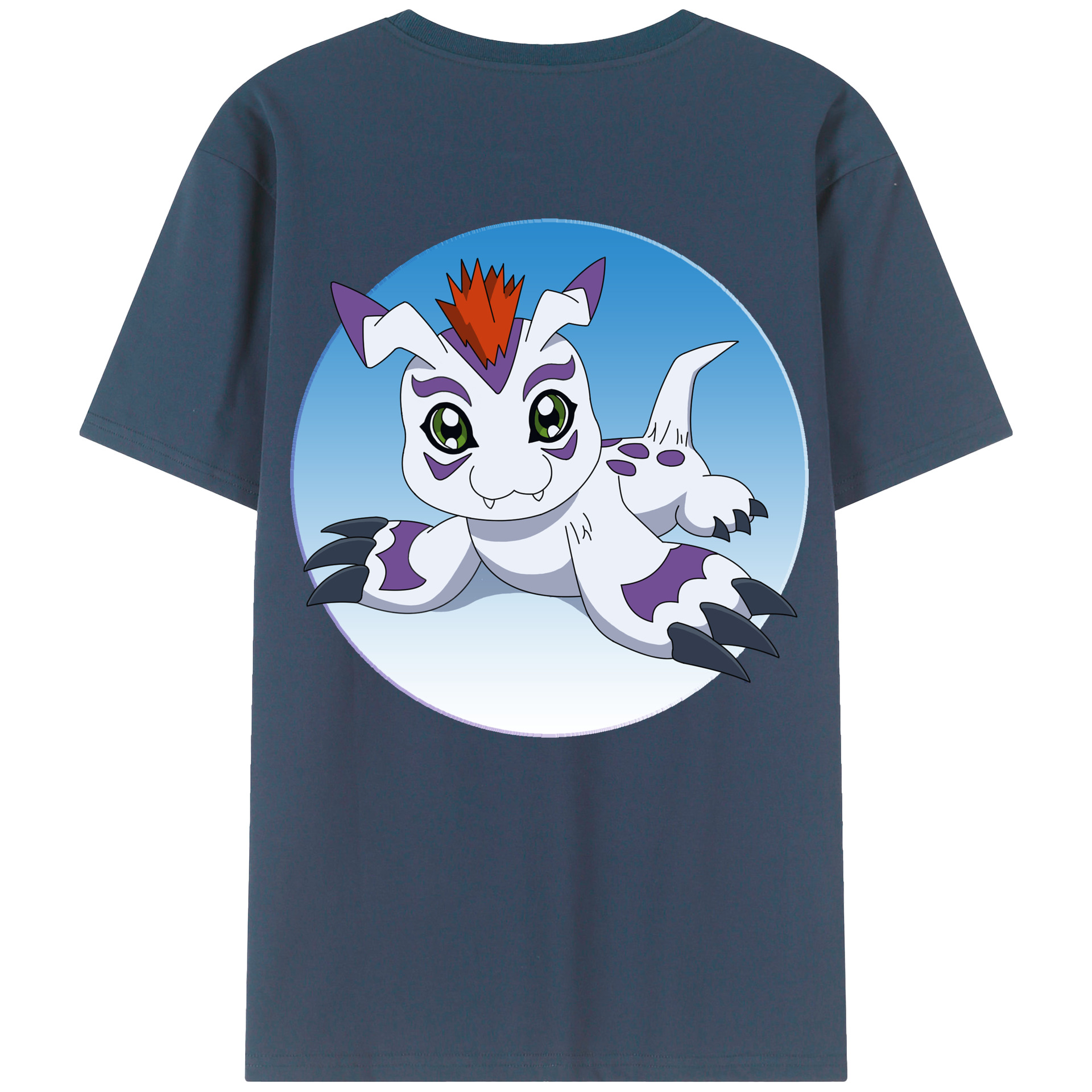 （画像用） Digimon デジタルモンスター/デジモン 綿100％半袖Tシャツ（背面プリント）
