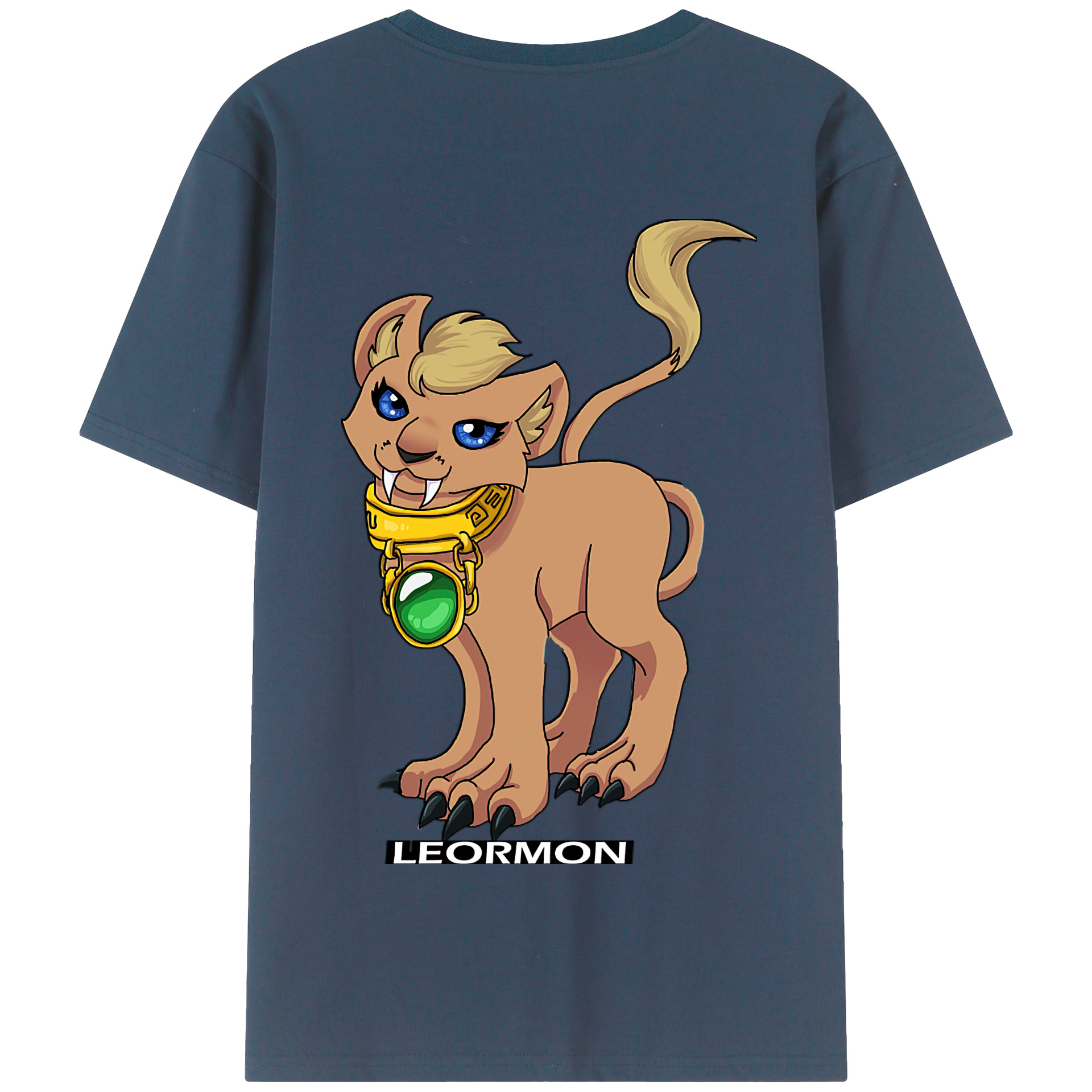 （画像用） Digimon デジタルモンスター/デジモン 綿100％半袖Tシャツ（背面プリント）