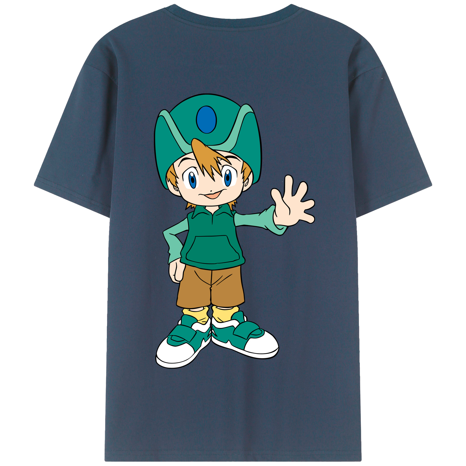 （画像用） Digimon デジタルモンスター/デジモン 綿100％半袖Tシャツ（背面プリント）