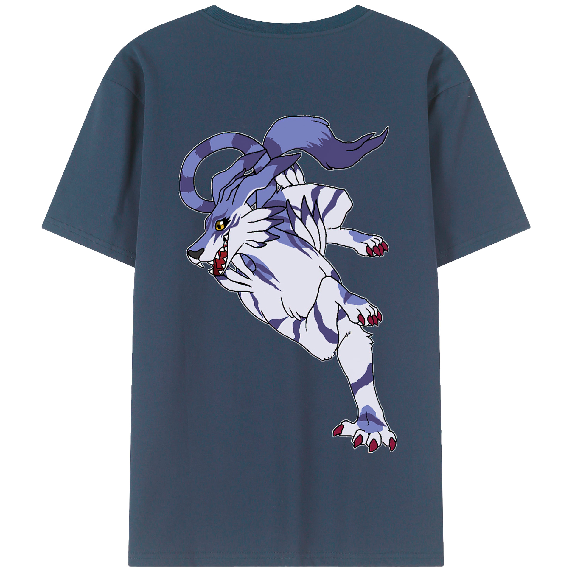 （画像用） Digimon デジタルモンスター/デジモン 綿100％半袖Tシャツ（背面プリント）