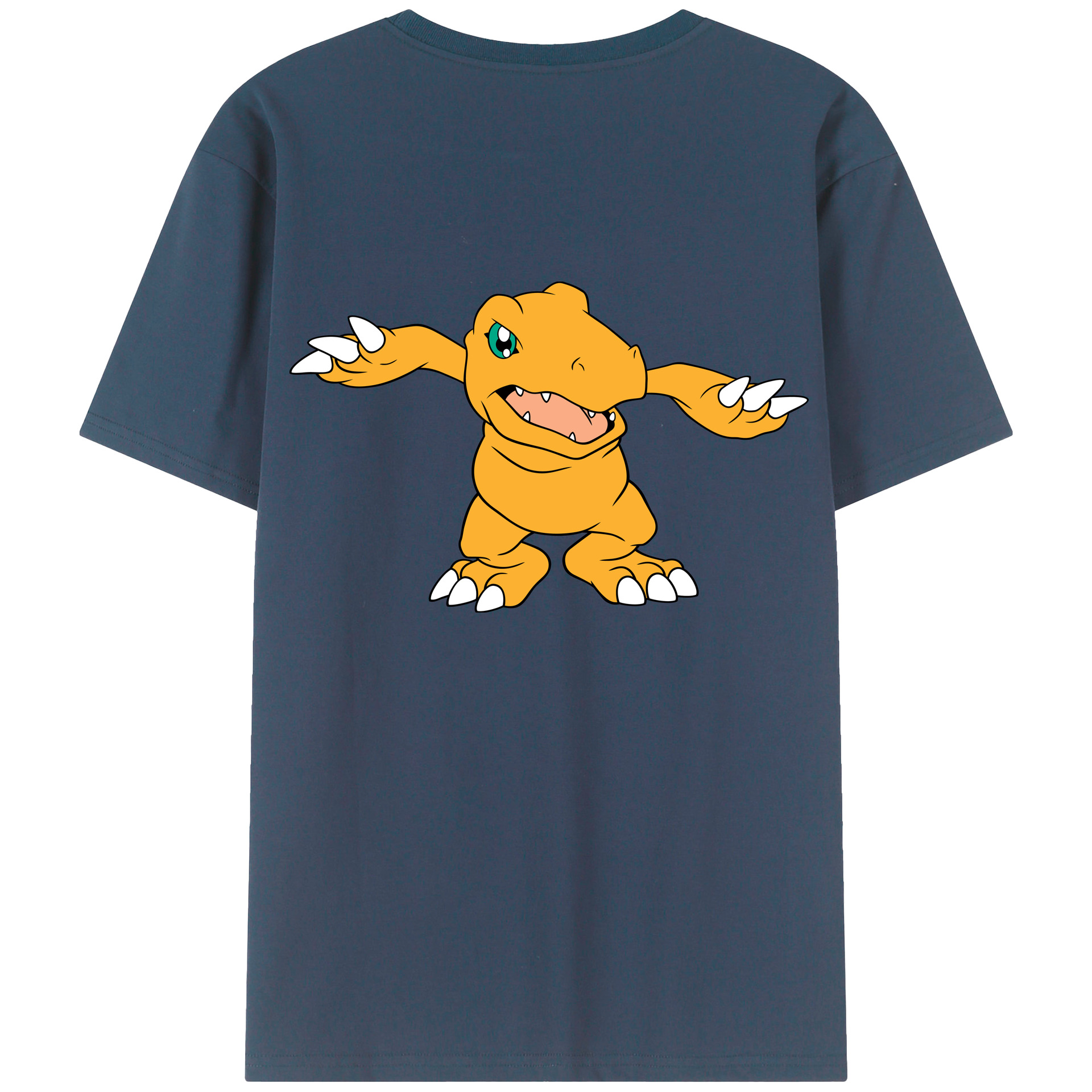 （画像用） Digimon デジタルモンスター/デジモン 綿100％半袖Tシャツ（背面プリント）