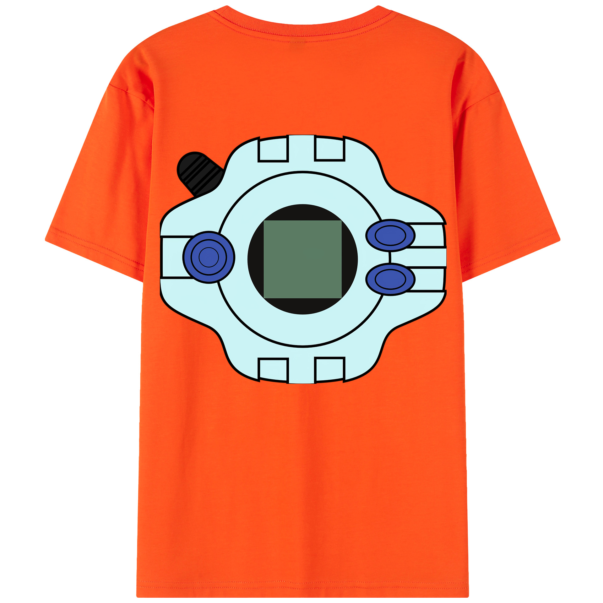 （画像用） Digimon デジタルモンスター/デジモン 綿100％半袖Tシャツ（背面プリント）