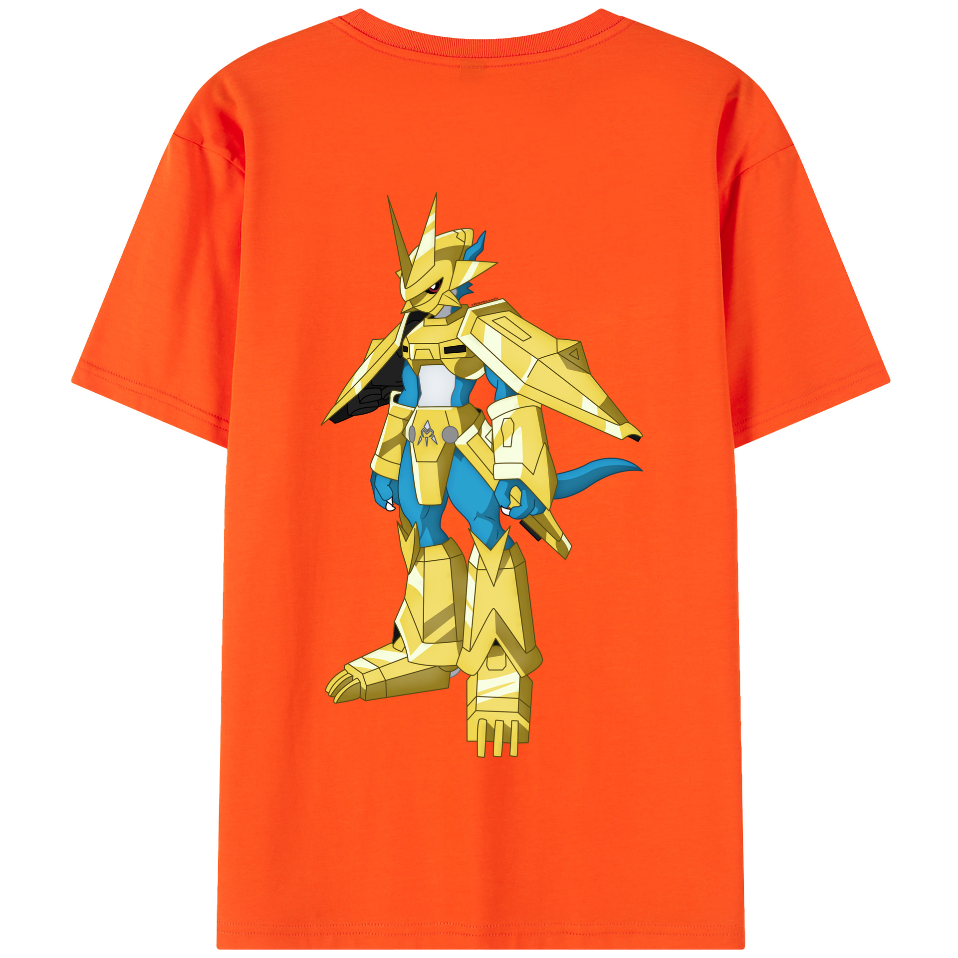 （画像用） Digimon デジタルモンスター/デジモン 綿100％半袖Tシャツ（背面プリント）