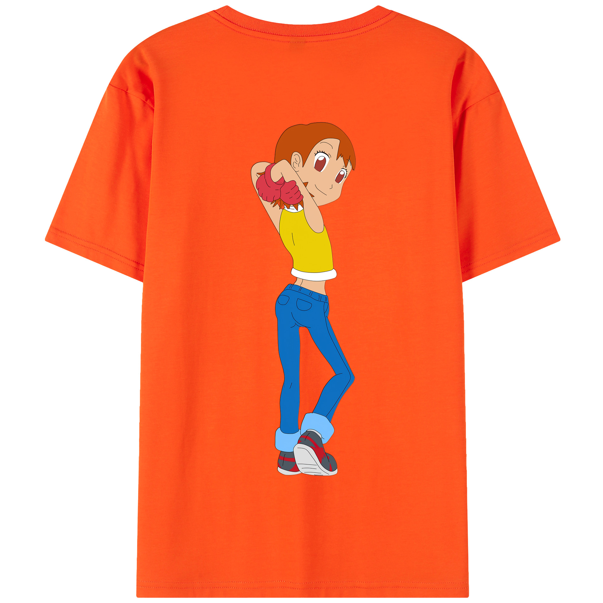 （画像用） Digimon デジタルモンスター/デジモン 綿100％半袖Tシャツ（背面プリント）