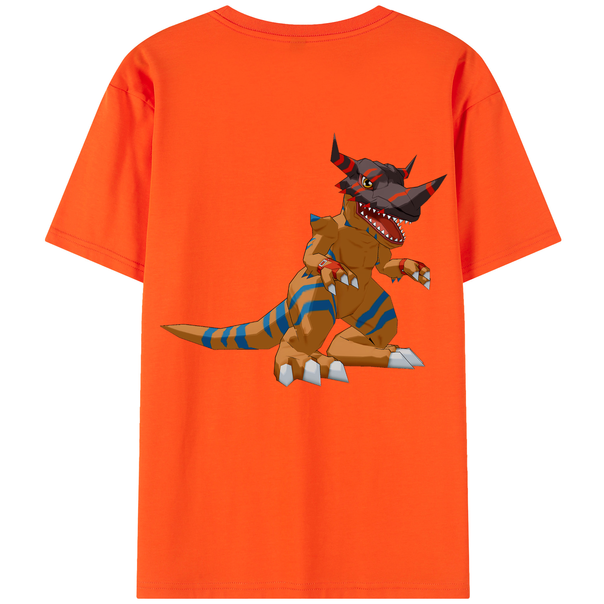 （画像用） Digimon デジタルモンスター/デジモン 綿100％半袖Tシャツ（背面プリント）