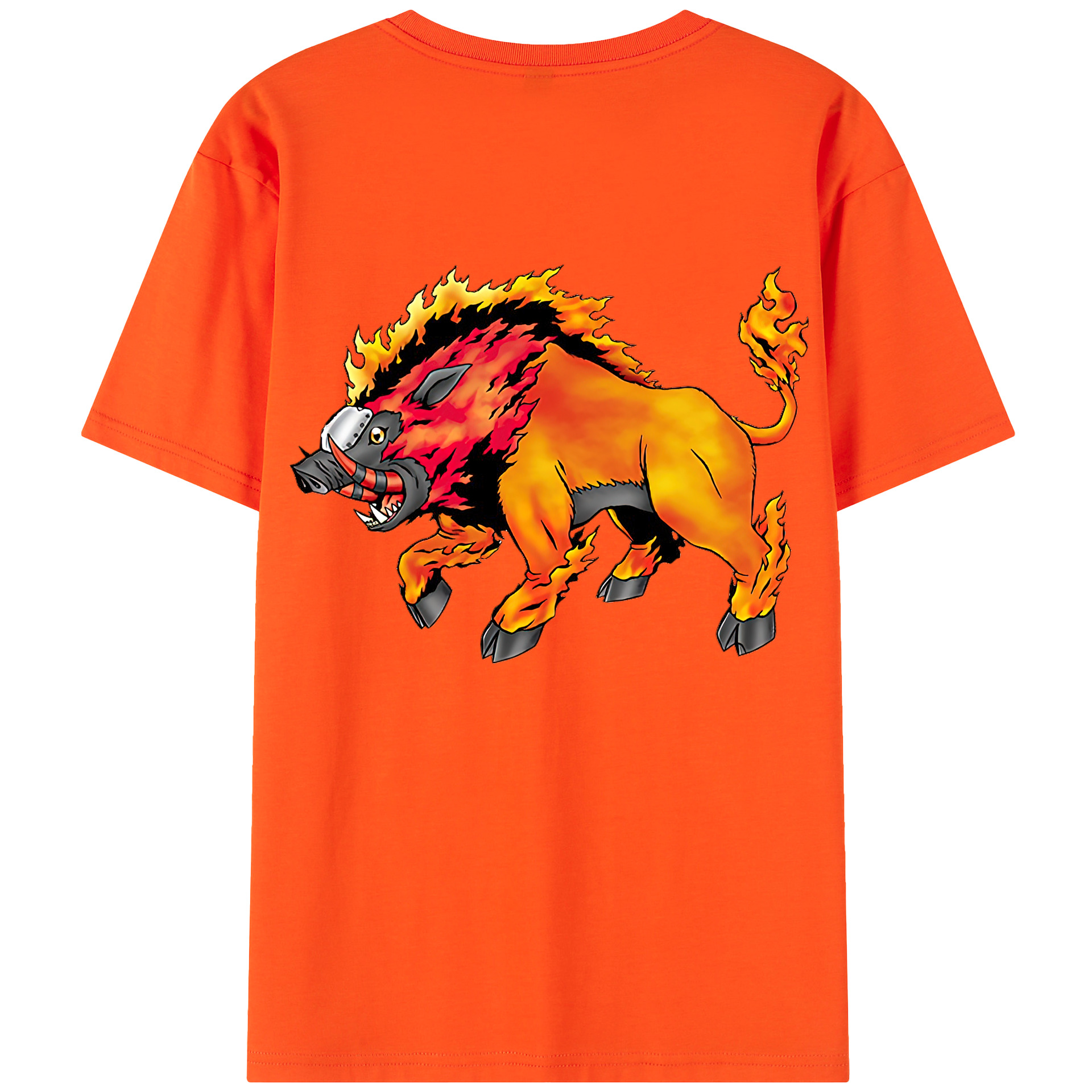 （画像用） Digimon デジタルモンスター/デジモン 綿100％半袖Tシャツ（背面プリント）