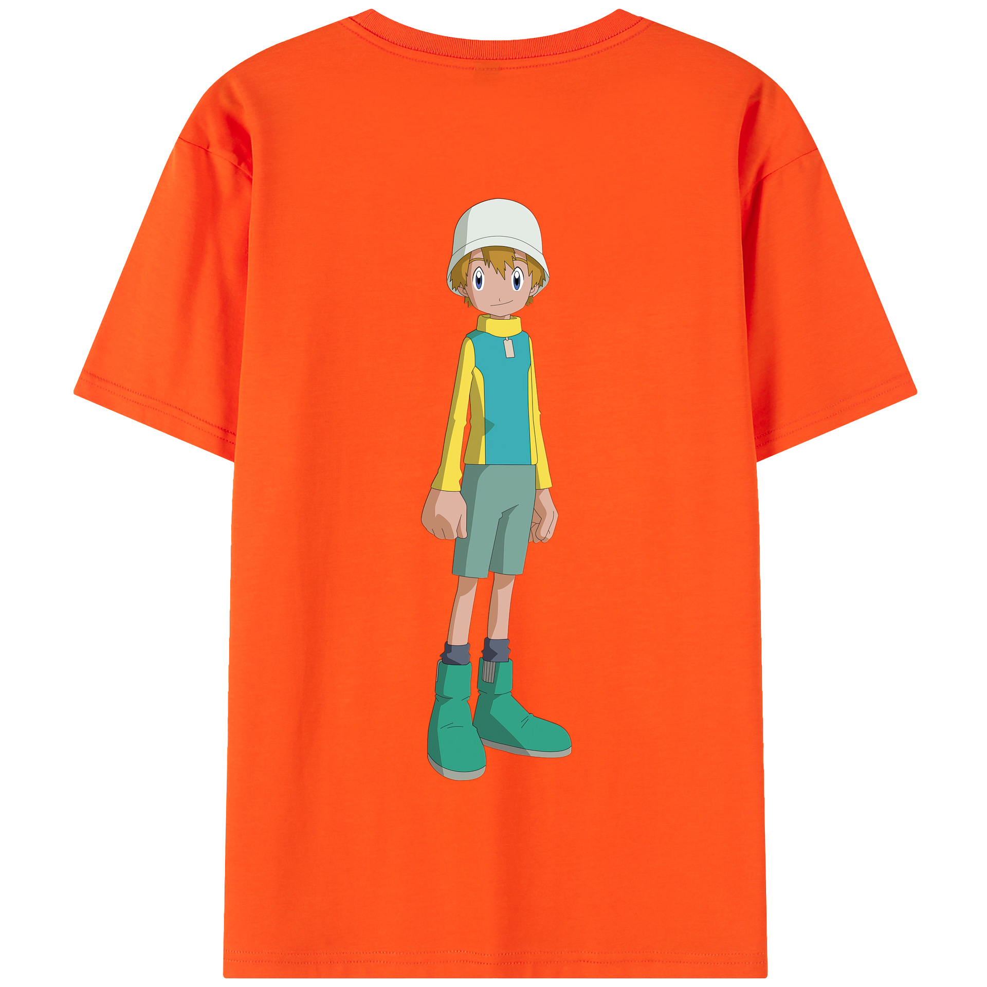 （画像用） Digimon デジタルモンスター/デジモン 綿100％半袖Tシャツ（背面プリント）