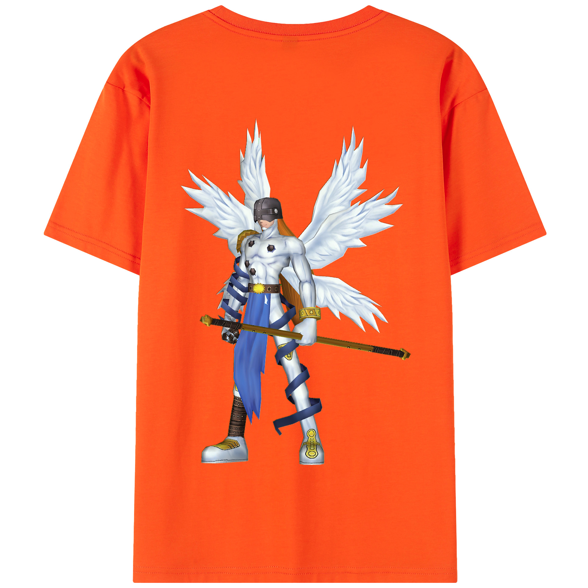（画像用） Digimon デジタルモンスター/デジモン 綿100％半袖Tシャツ（背面プリント）