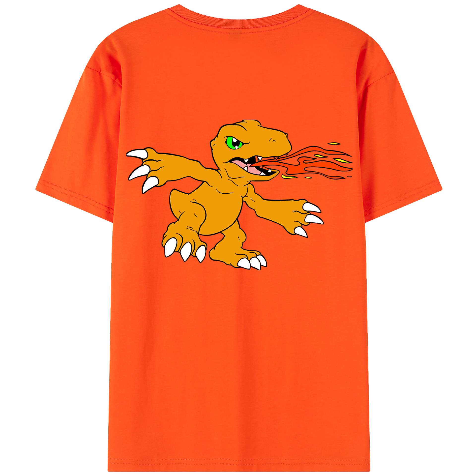 （画像用） Digimon デジタルモンスター/デジモン 綿100％半袖Tシャツ（背面プリント）