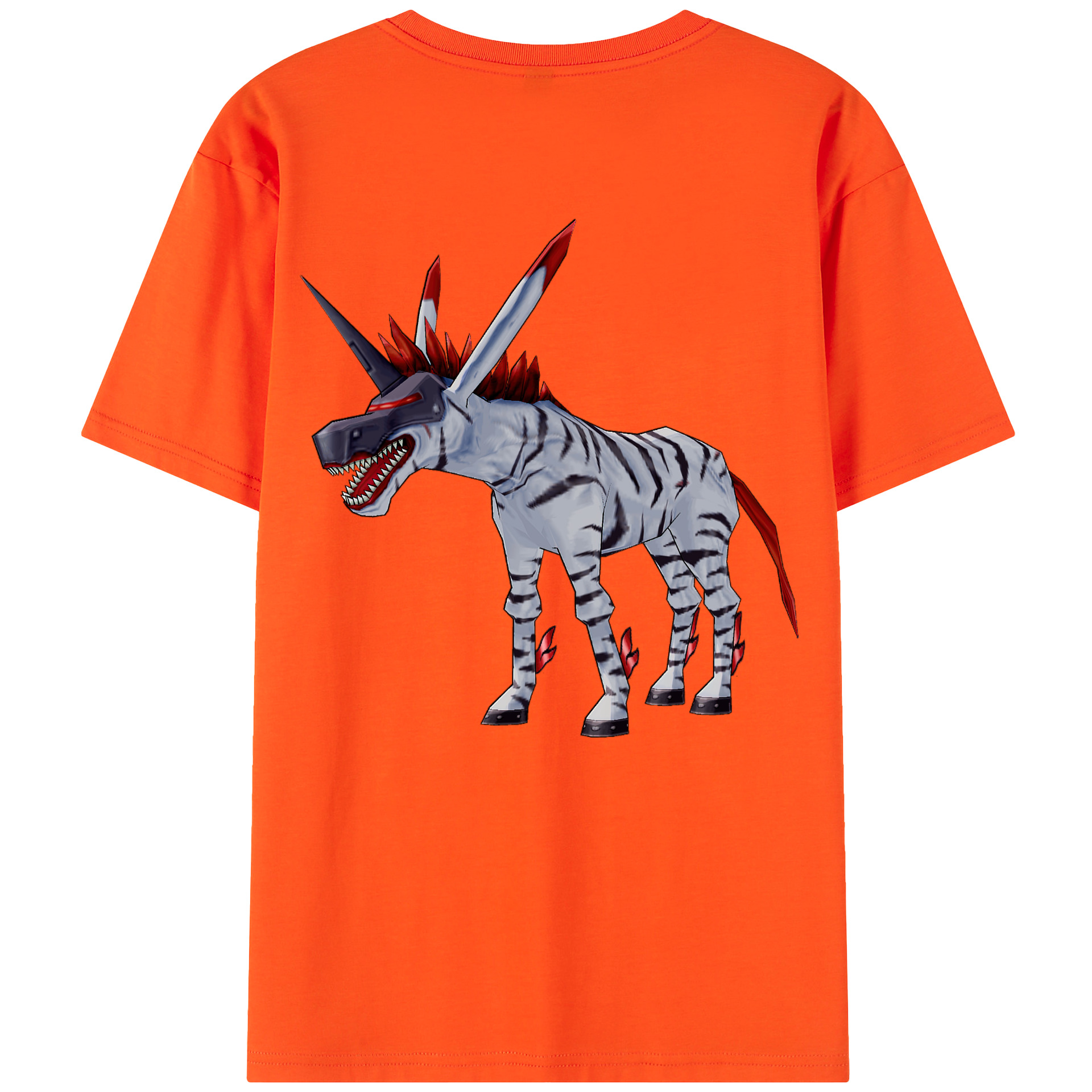 （画像用） Digimon デジタルモンスター/デジモン 綿100％半袖Tシャツ（背面プリント）