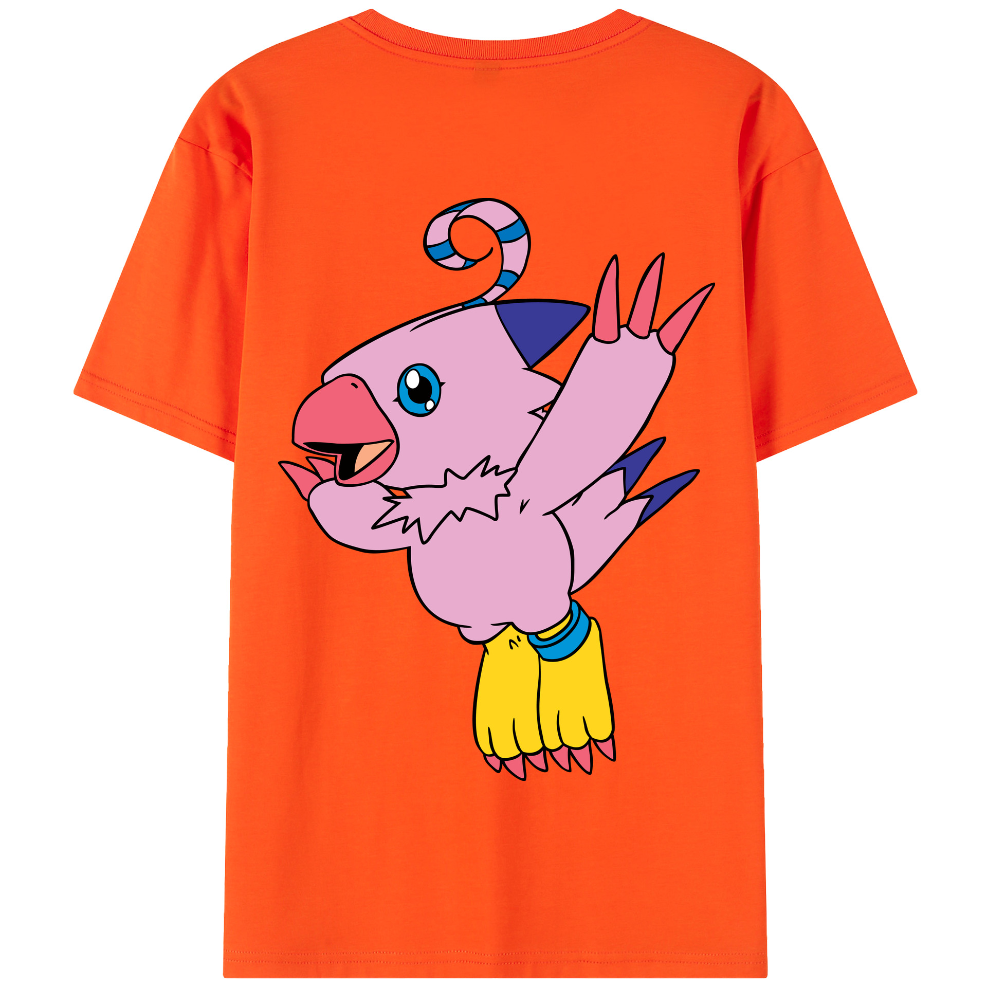 （画像用） Digimon デジタルモンスター/デジモン 綿100％半袖Tシャツ（背面プリント）