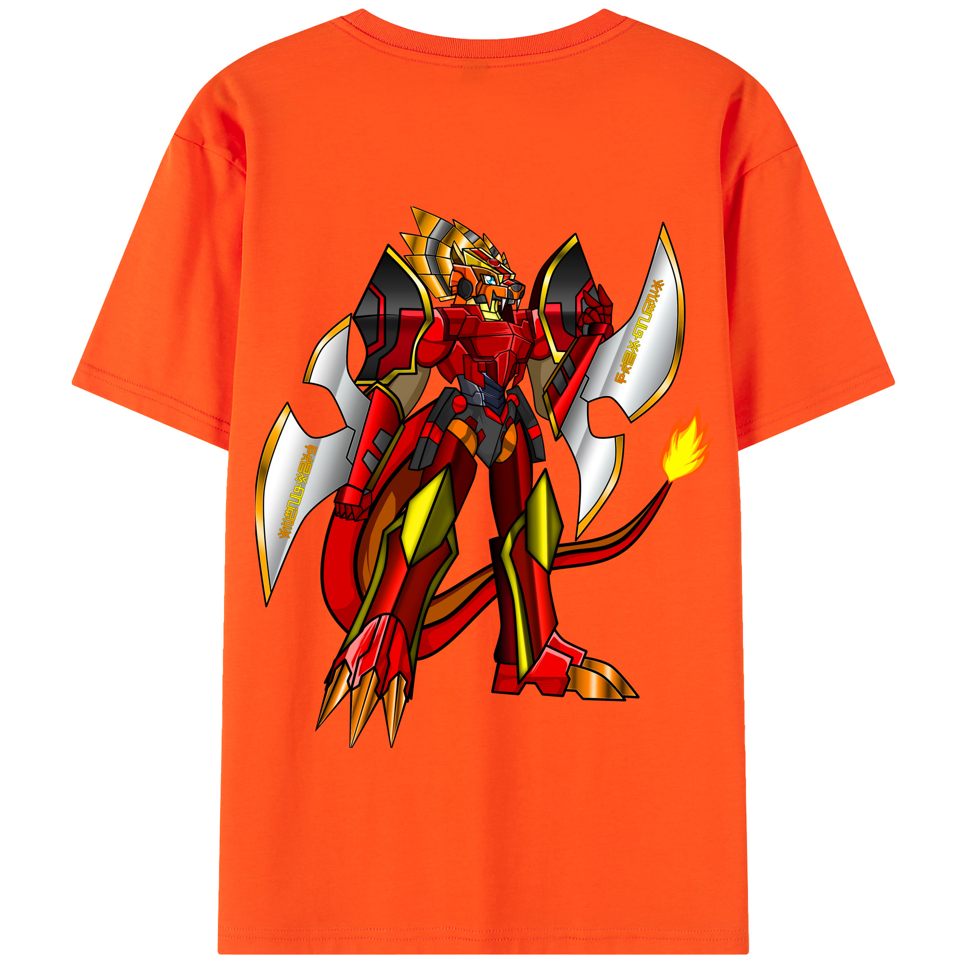 （画像用） Digimon デジタルモンスター/デジモン 綿100％半袖Tシャツ（背面プリント）