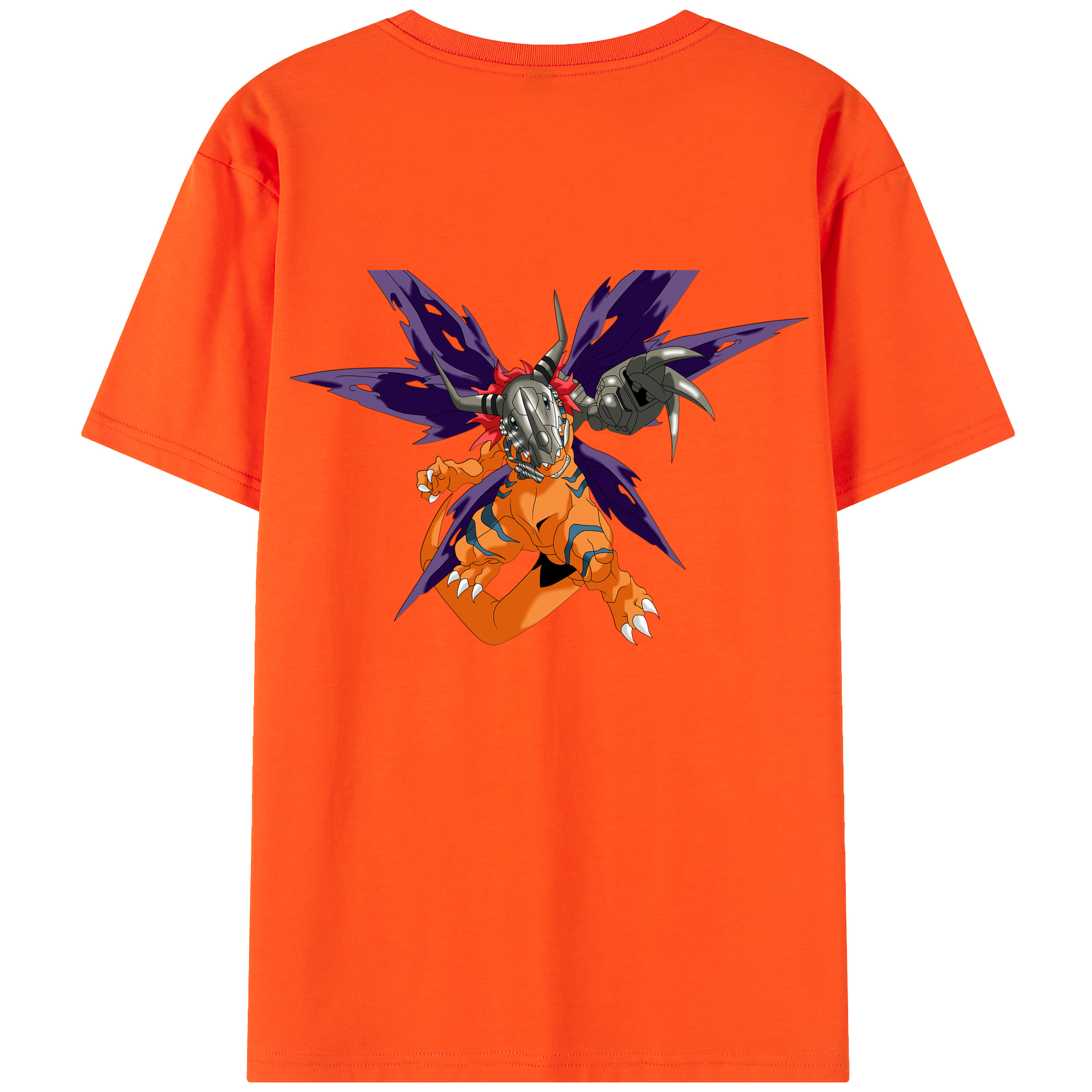 （画像用） Digimon デジタルモンスター/デジモン 綿100％半袖Tシャツ（背面プリント）