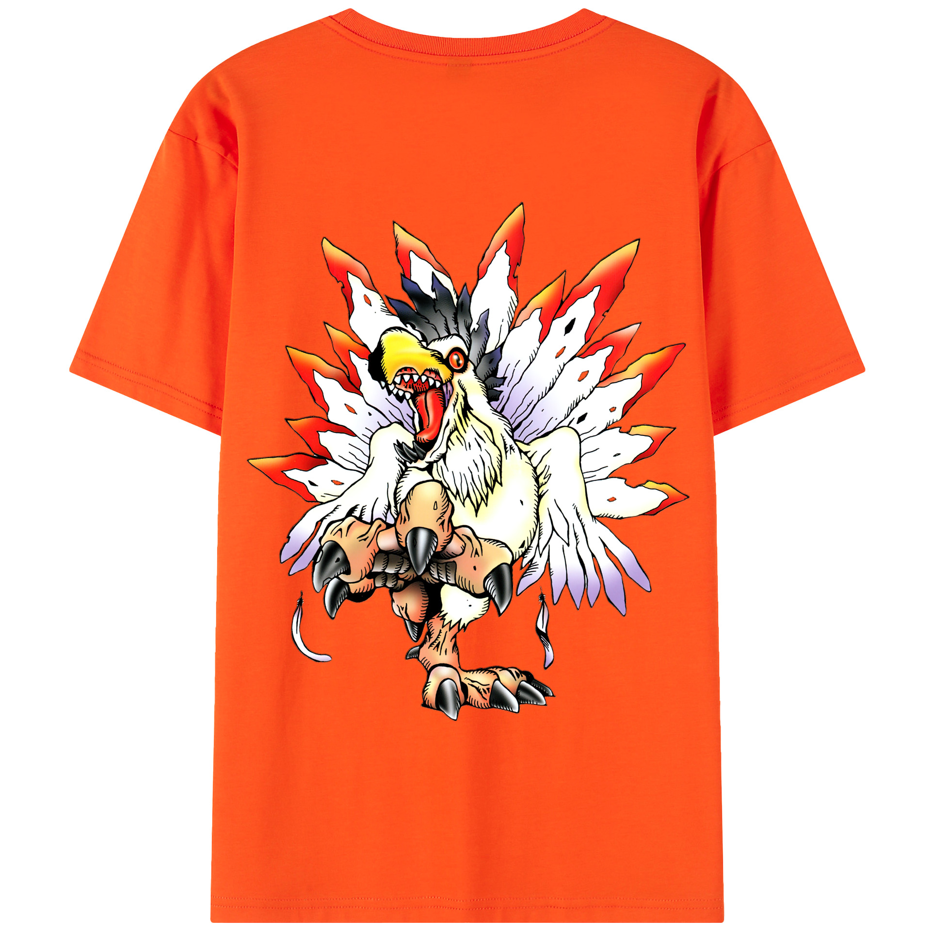 （画像用） Digimon デジタルモンスター/デジモン 綿100％半袖Tシャツ（背面プリント）