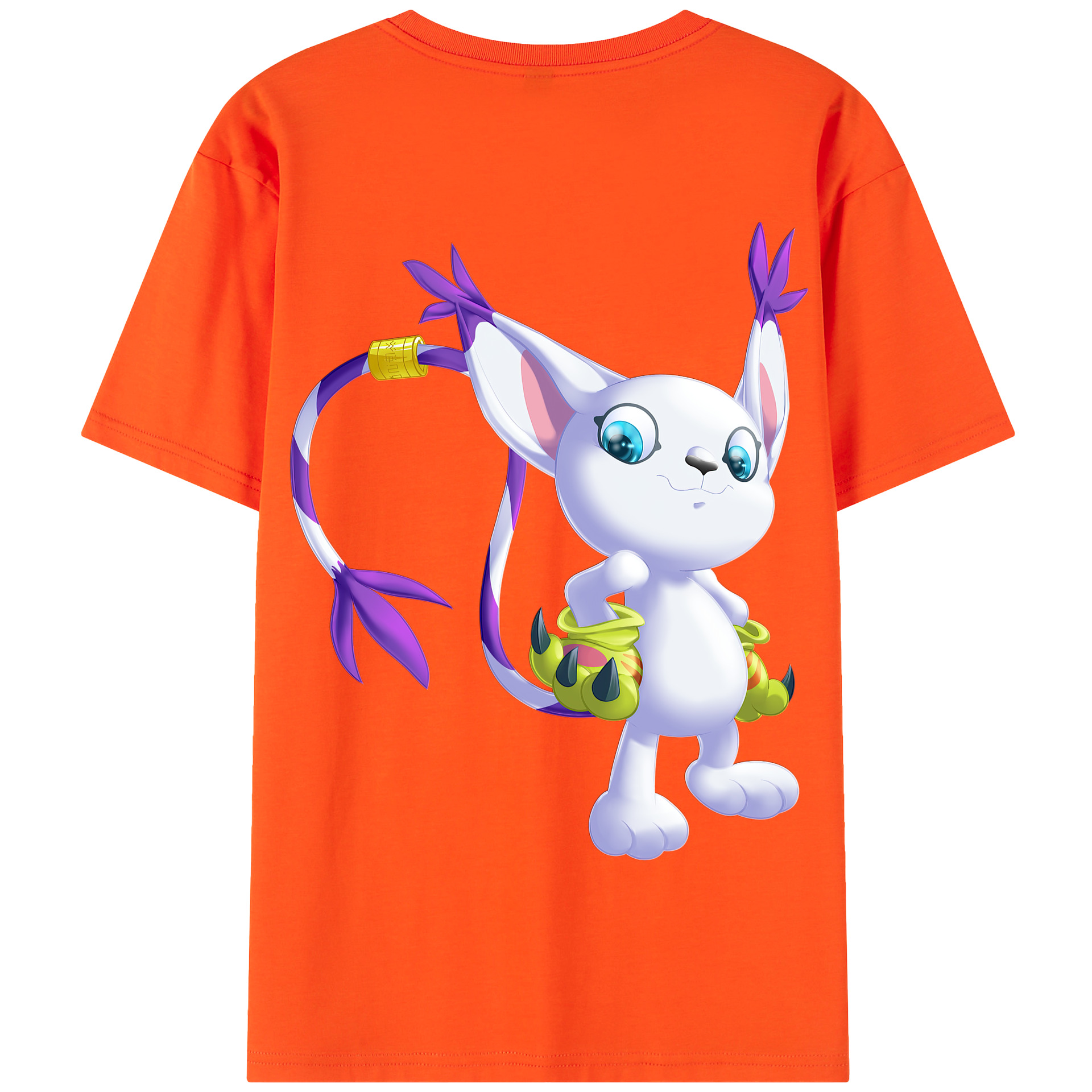 （画像用） Digimon デジタルモンスター/デジモン 綿100％半袖Tシャツ（背面プリント）